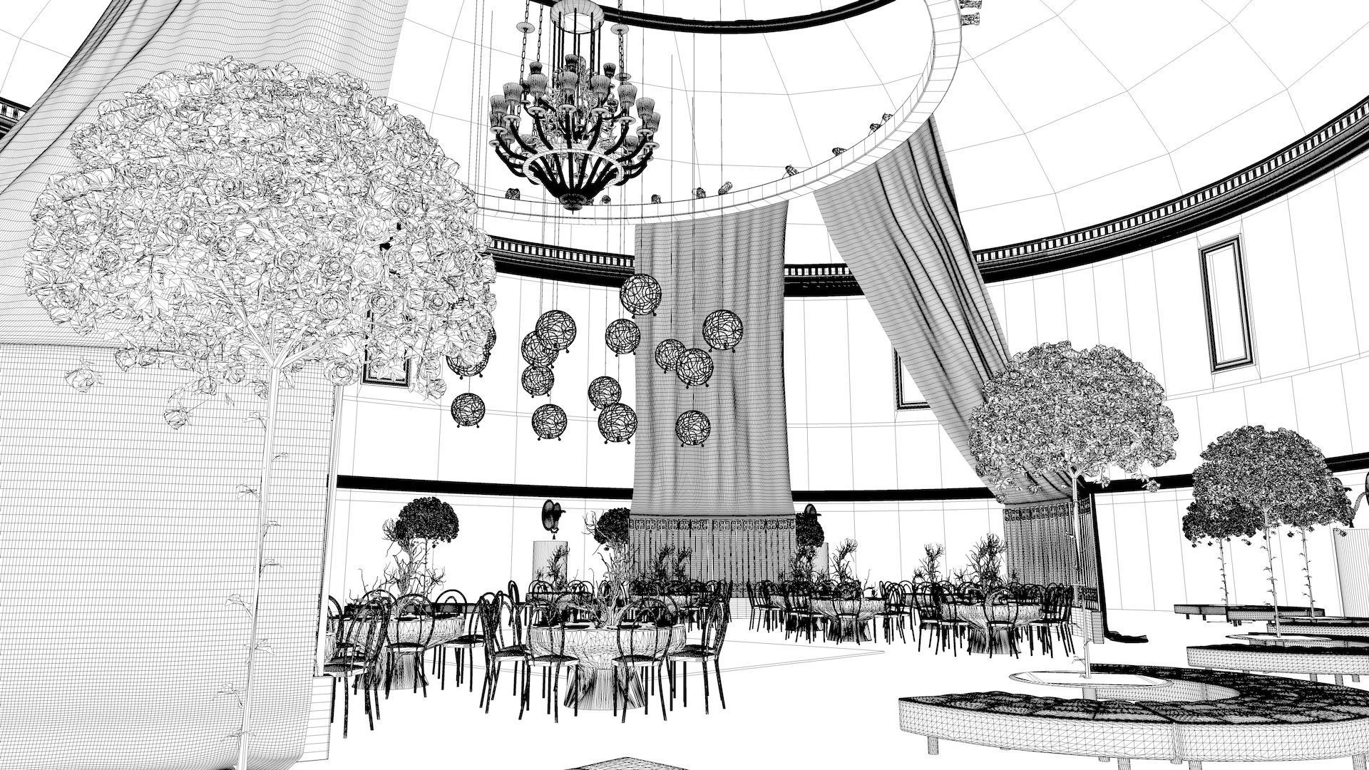 Gotham Hall 3D model_8