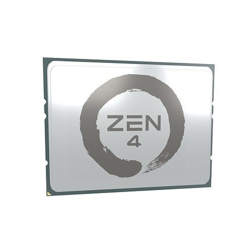 AMD TR4 CPU Zen 4 V1 001 3D model