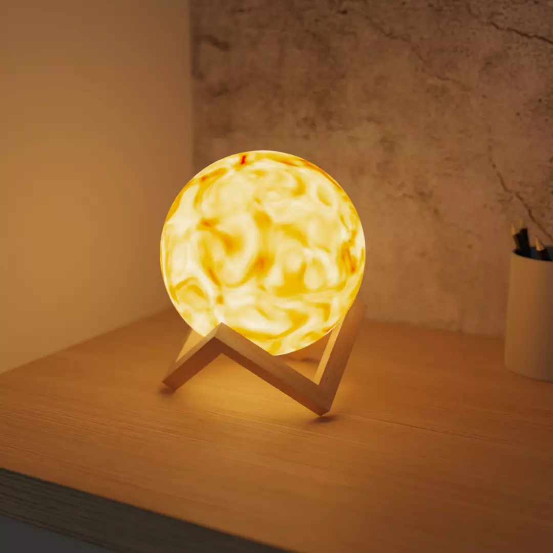 Sunlamp moon table lamp Free 3D model