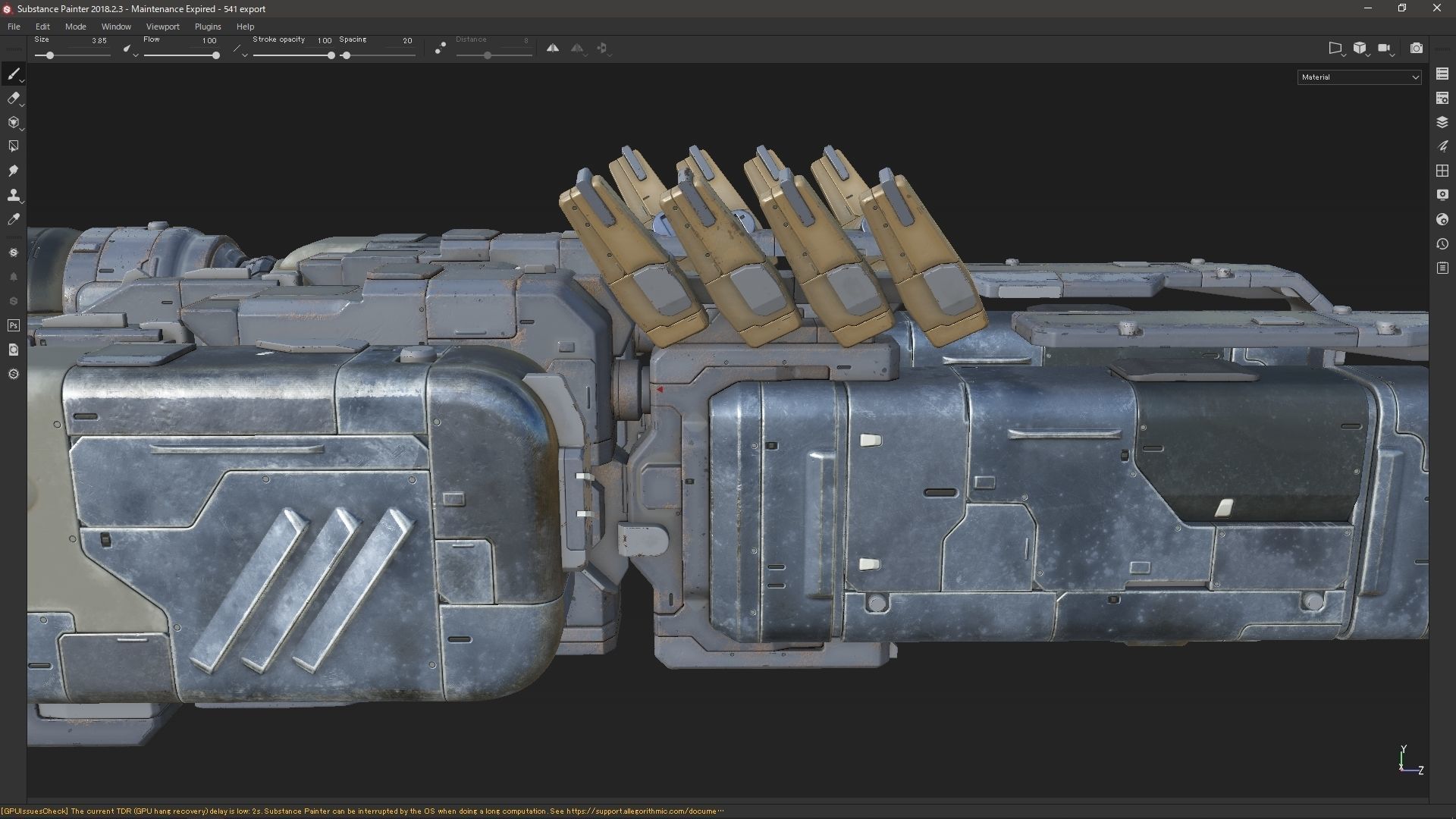 scifi-model541 spaceship 3D model_2
