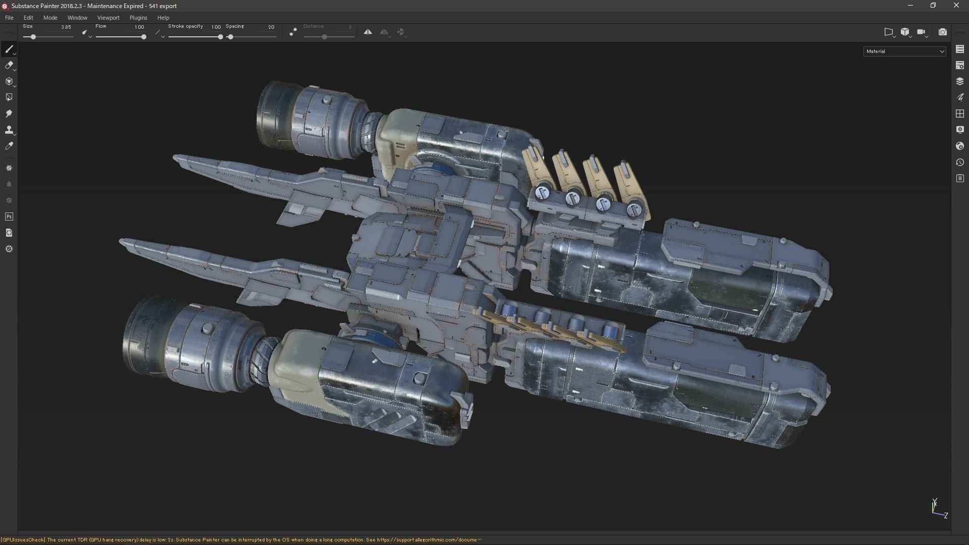 scifi-model541 spaceship 3D model_4