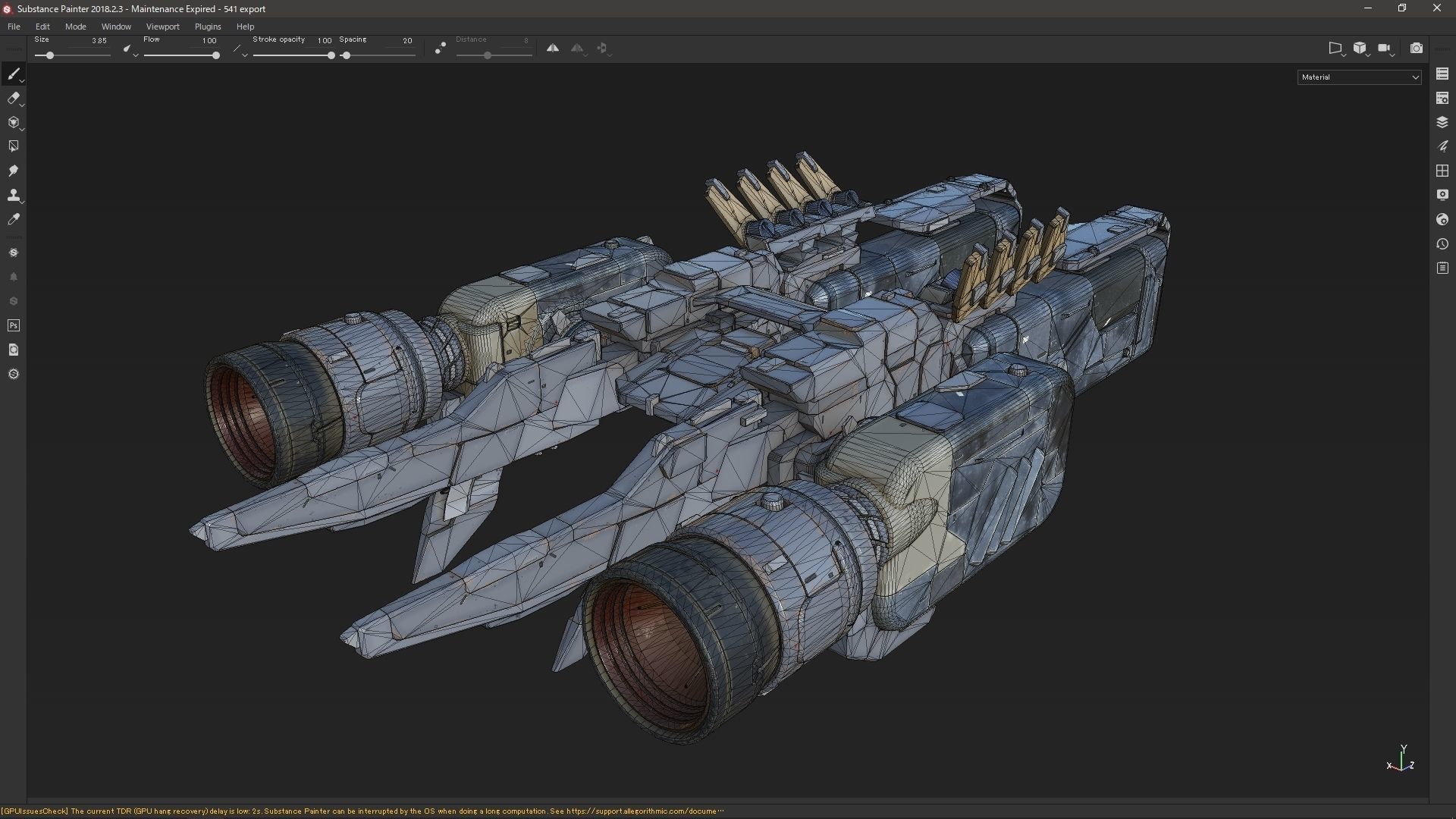 scifi-model541 spaceship 3D model_1
