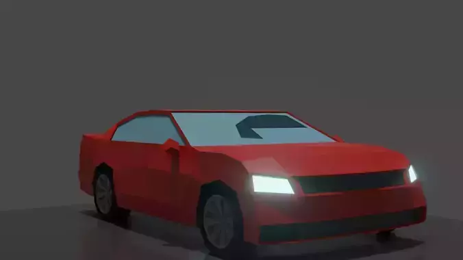 A LOW POLY CAR