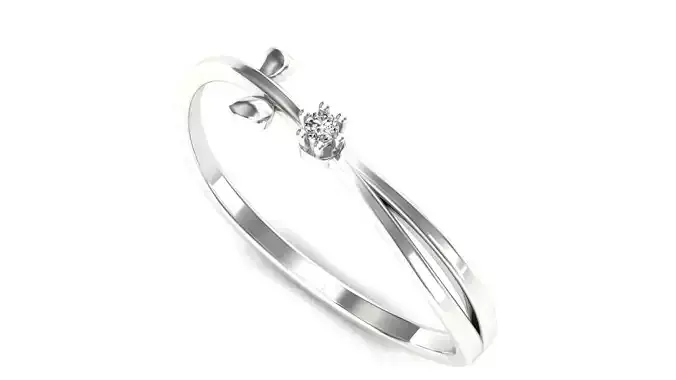 Ring-29 sterling silver hoop earring 3D print model
