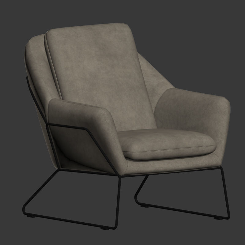 Loft Design Armchair Model 3D model_3