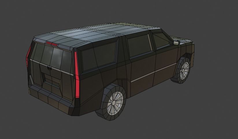 low-poly SUV pack - 10 SUV Low-poly 3D model_35