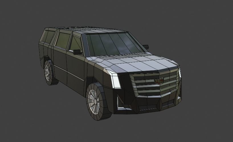 low-poly SUV pack - 10 SUV Low-poly 3D model_34