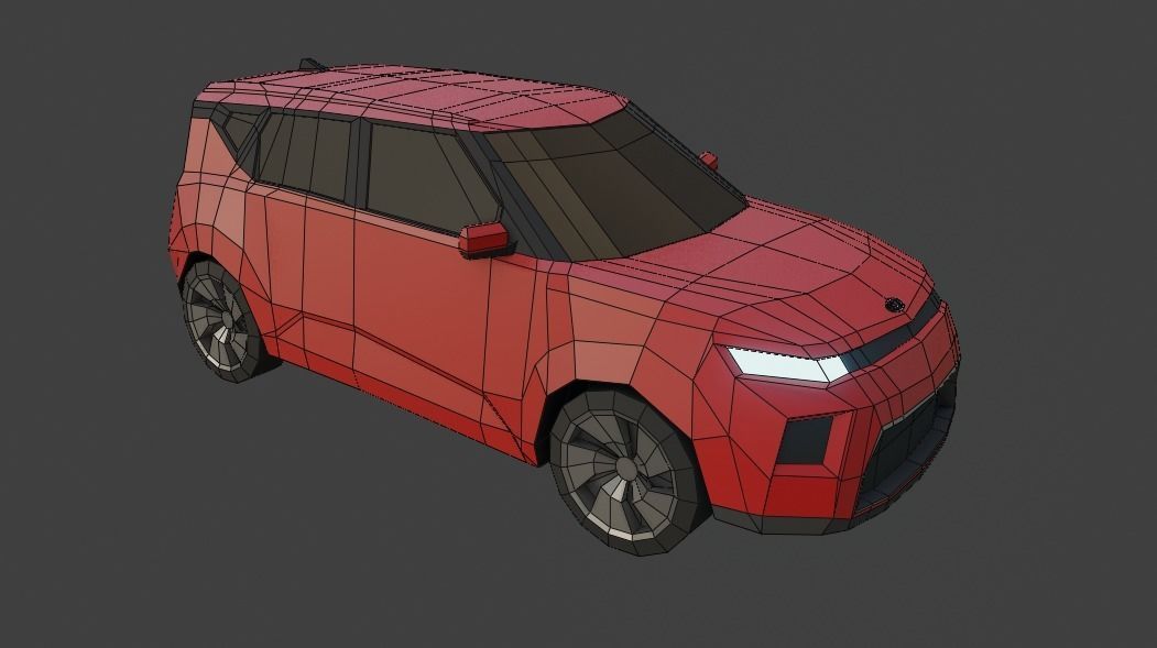low-poly SUV pack - 10 SUV Low-poly 3D model_30