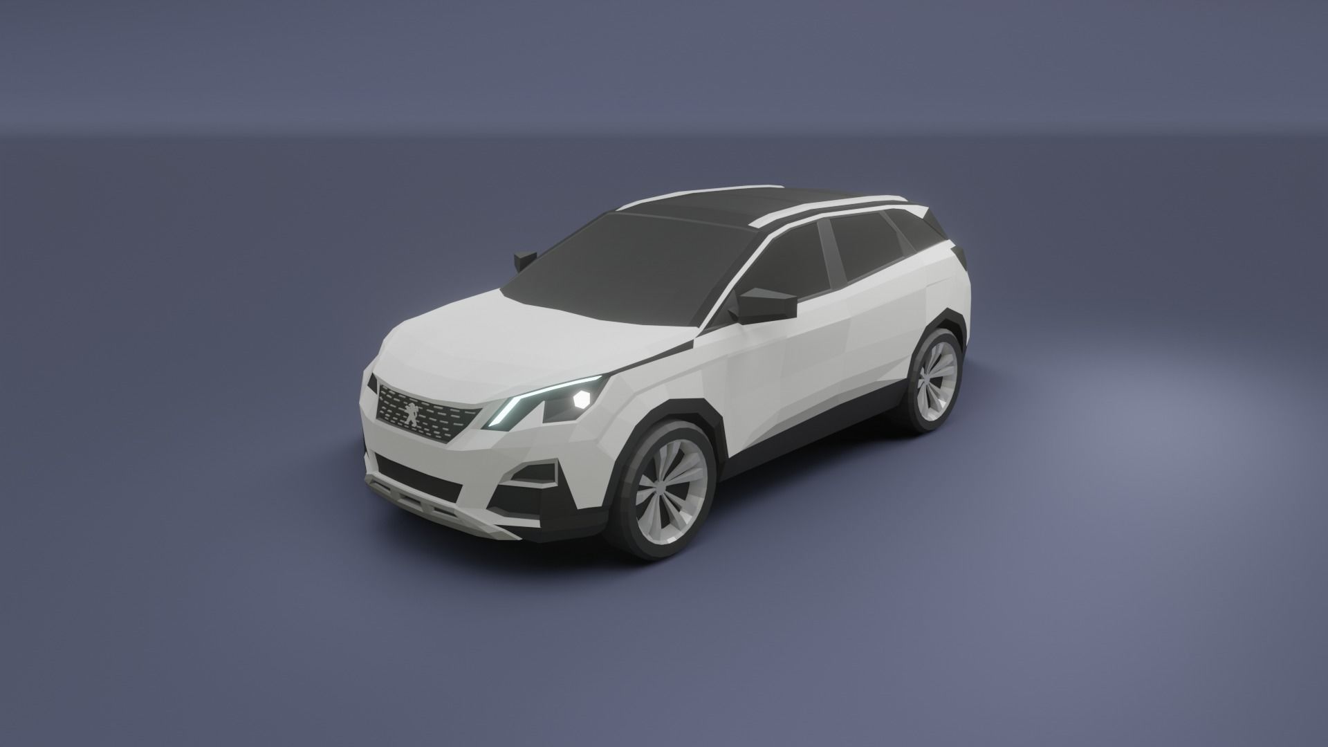 low-poly SUV pack - 10 SUV Low-poly 3D model_8