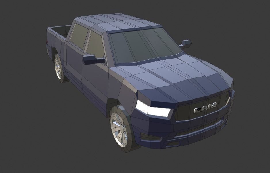 low-poly SUV pack - 10 SUV Low-poly 3D model_38