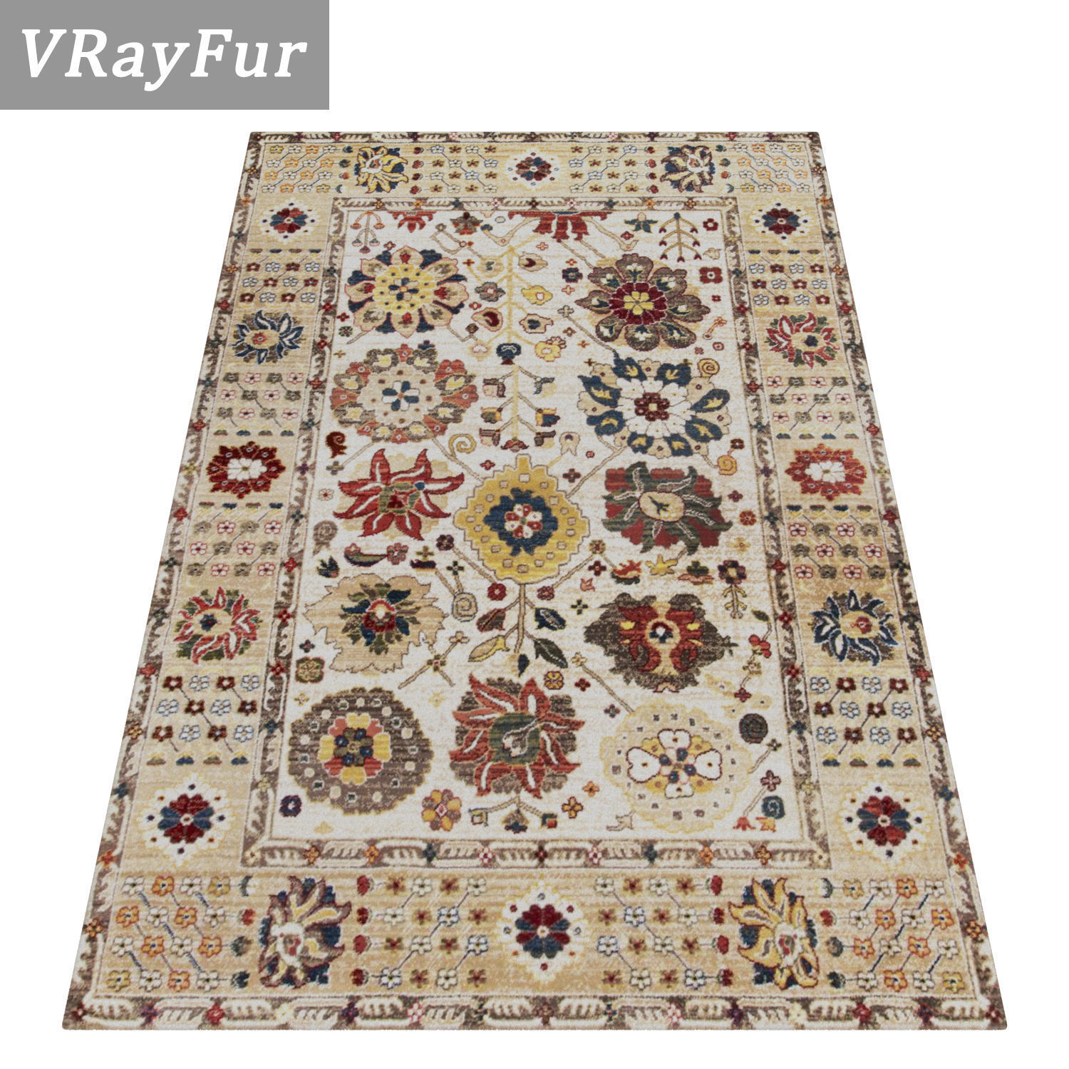 Rug Set 1621 3D model_2