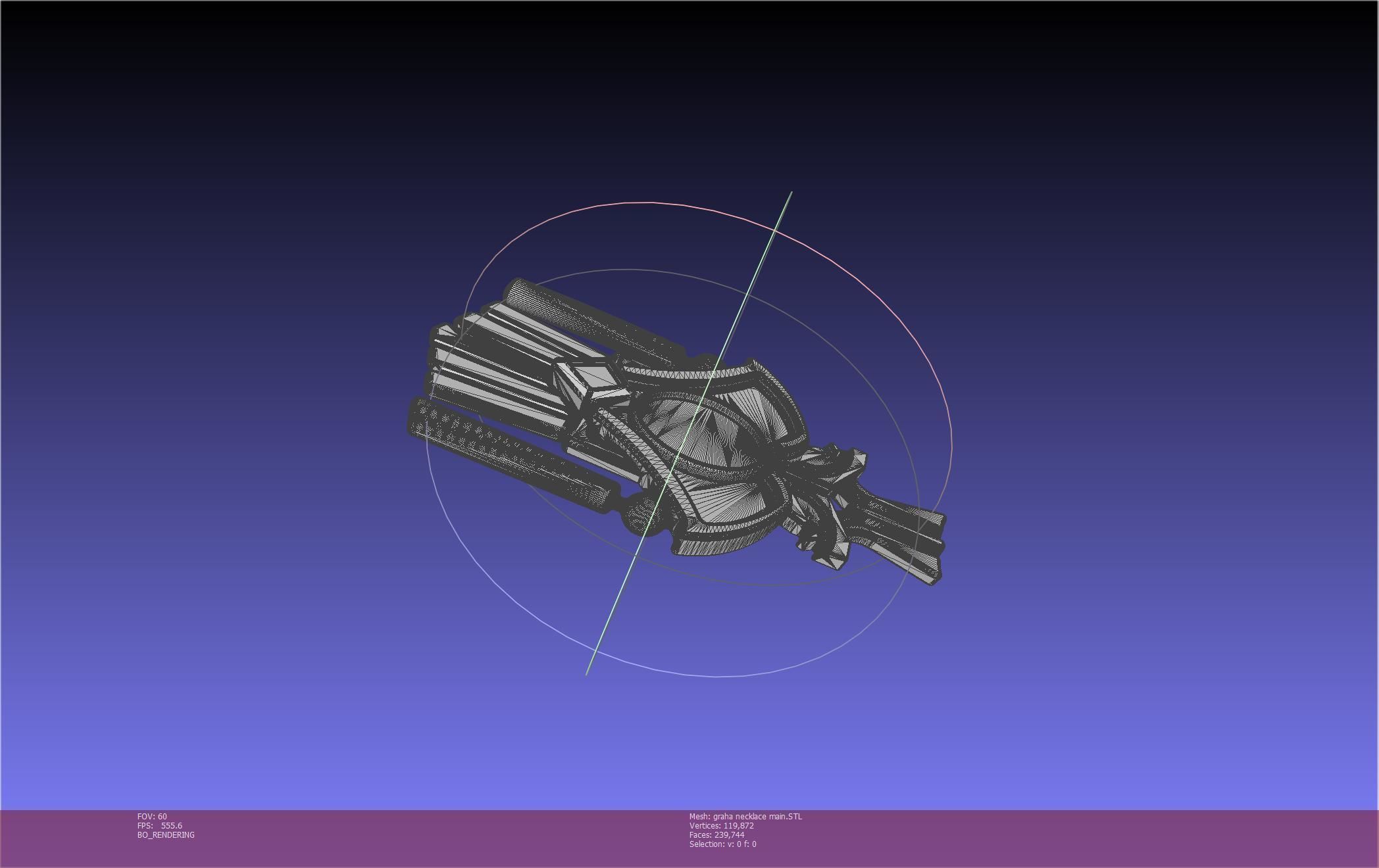 Final Fantasy XIV Graha Pendant Printable Assembly 3D print model_27