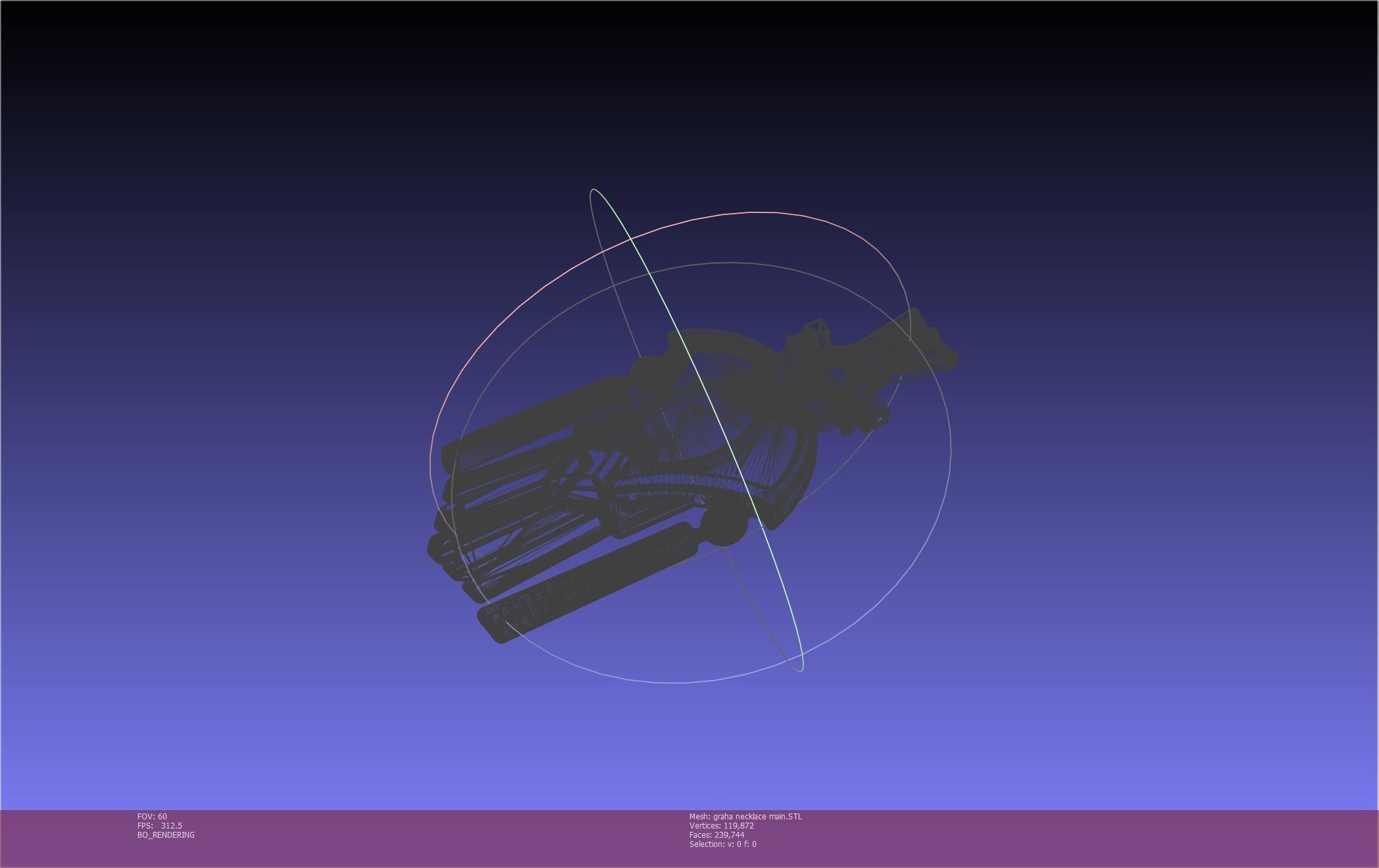 Final Fantasy XIV Graha Pendant Printable Assembly 3D print model_32