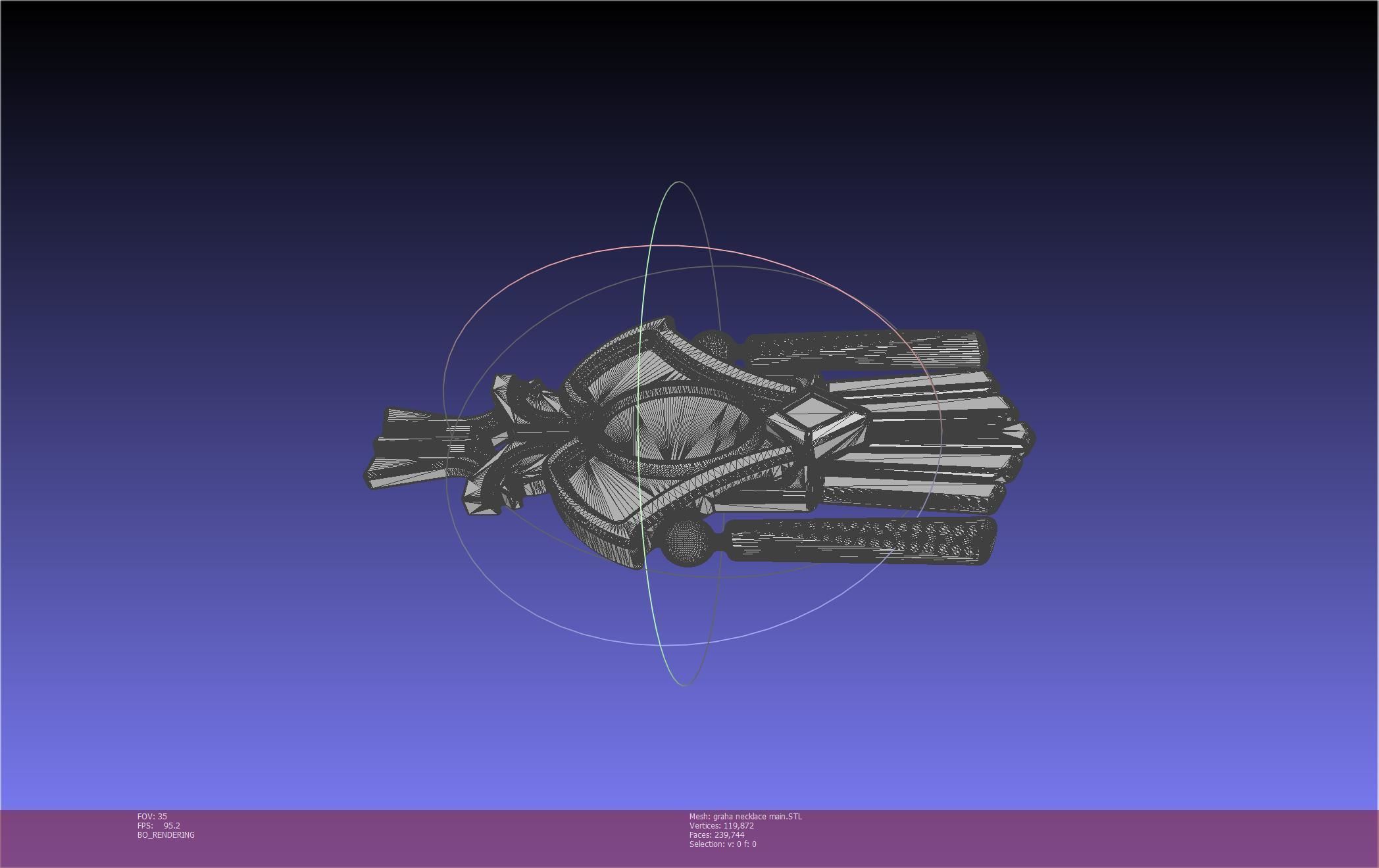 Final Fantasy XIV Graha Pendant Printable Assembly 3D print model_113