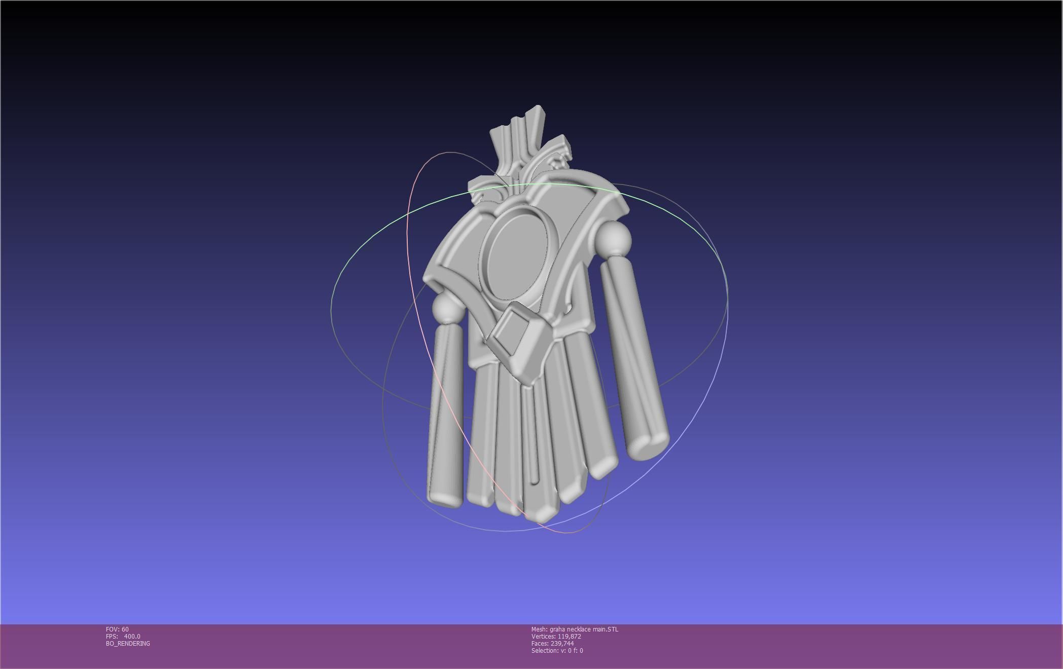 Final Fantasy XIV Graha Pendant Printable Assembly 3D print model_49