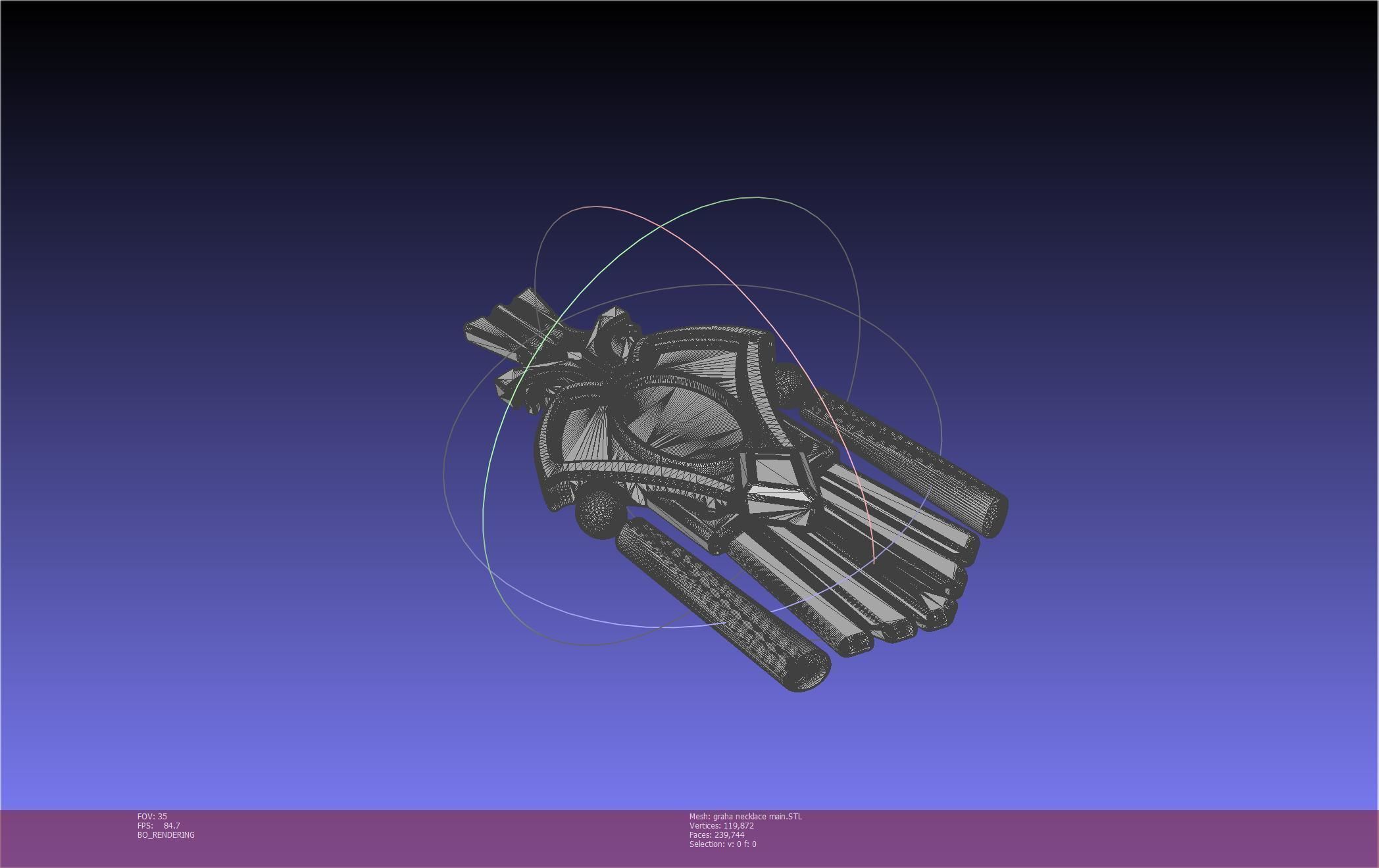 Final Fantasy XIV Graha Pendant Printable Assembly 3D print model_112