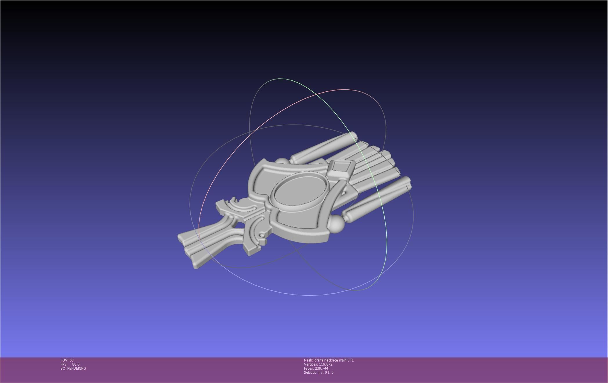 Final Fantasy XIV Graha Pendant Printable Assembly 3D print model_99