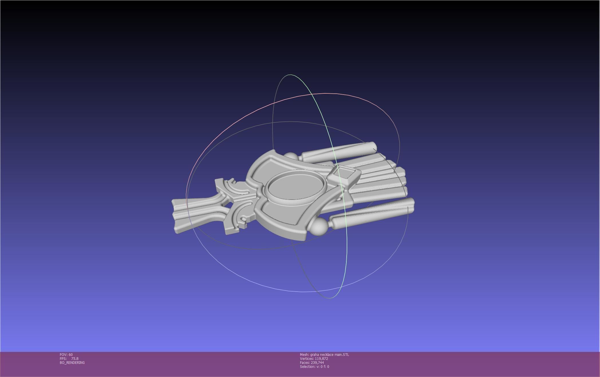 Final Fantasy XIV Graha Pendant Printable Assembly 3D print model_98