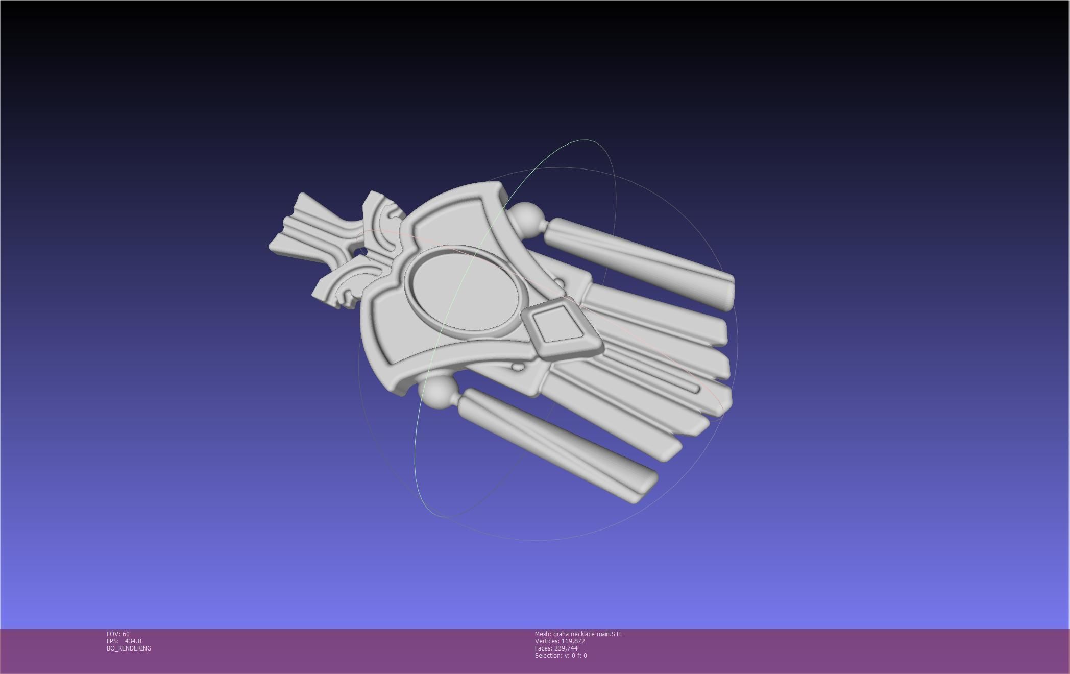 Final Fantasy XIV Graha Pendant Printable Assembly 3D print model_47