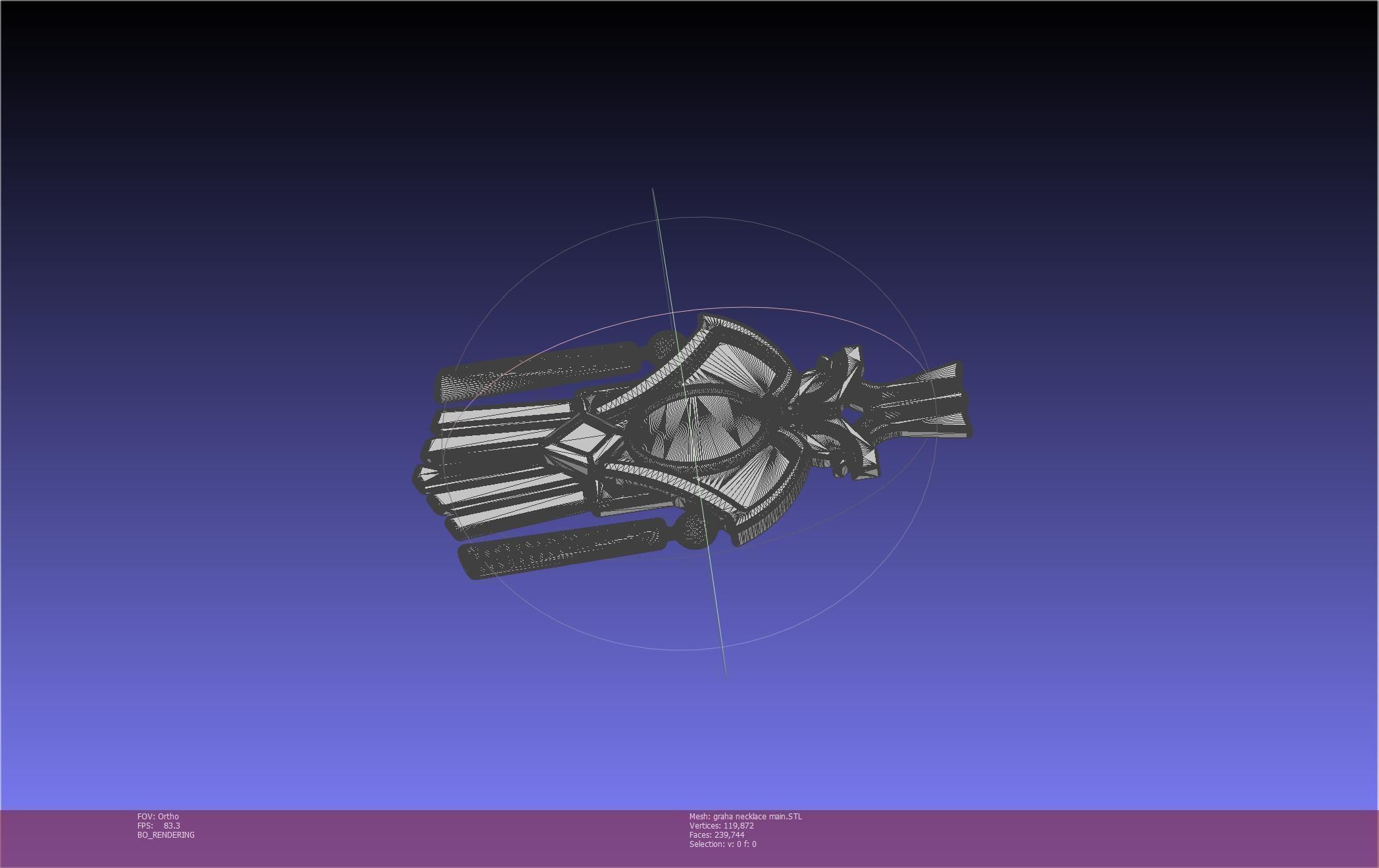 Final Fantasy XIV Graha Pendant Printable Assembly 3D print model_106