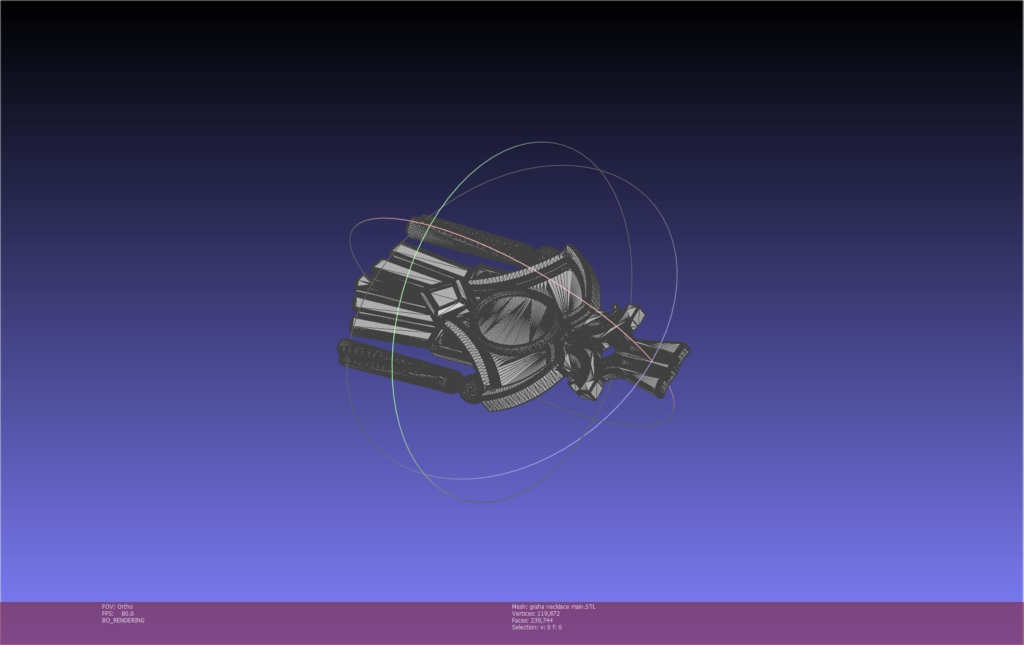 Final Fantasy XIV Graha Pendant Printable Assembly 3D print model_108