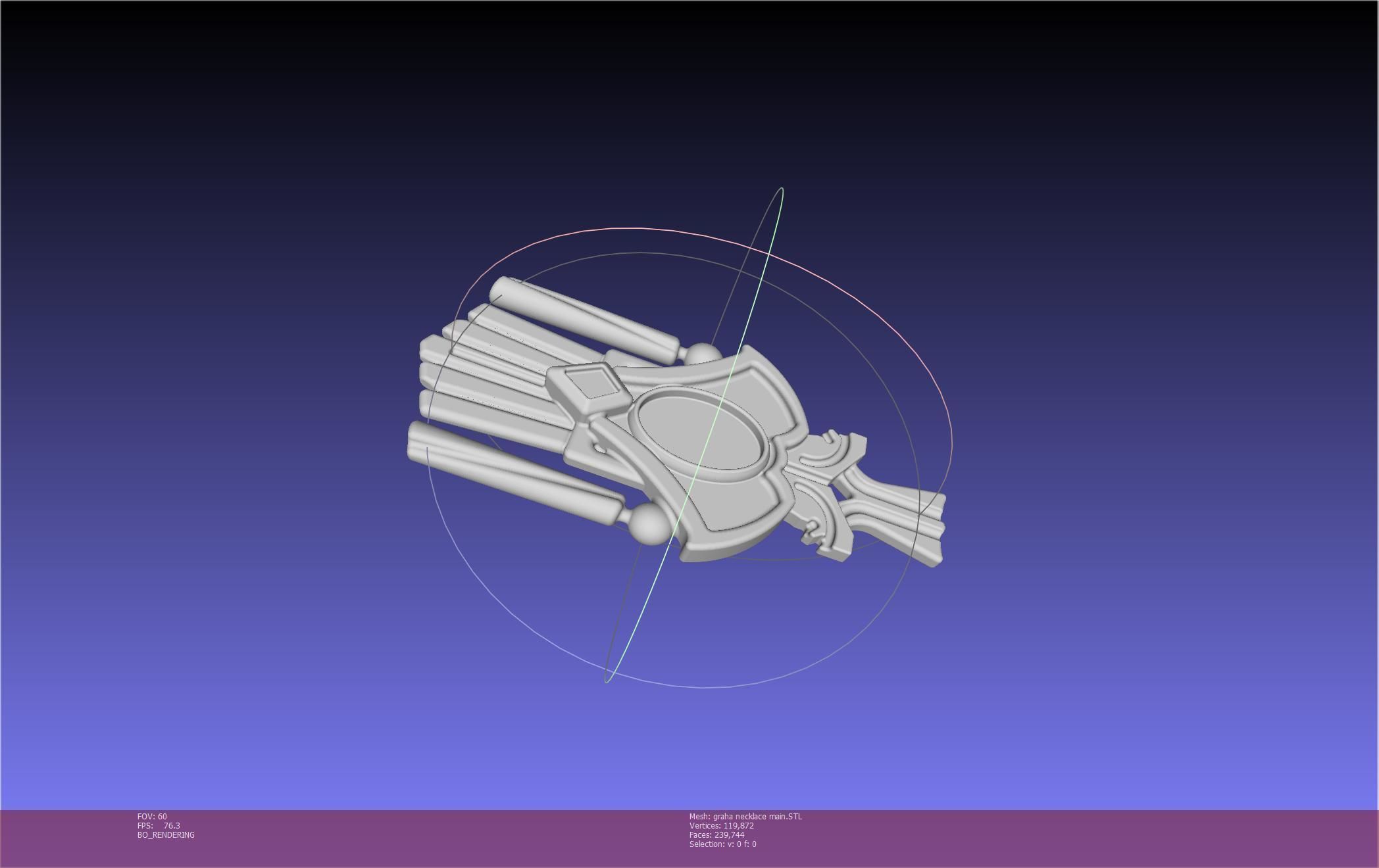 Final Fantasy XIV Graha Pendant Printable Assembly 3D print model_101