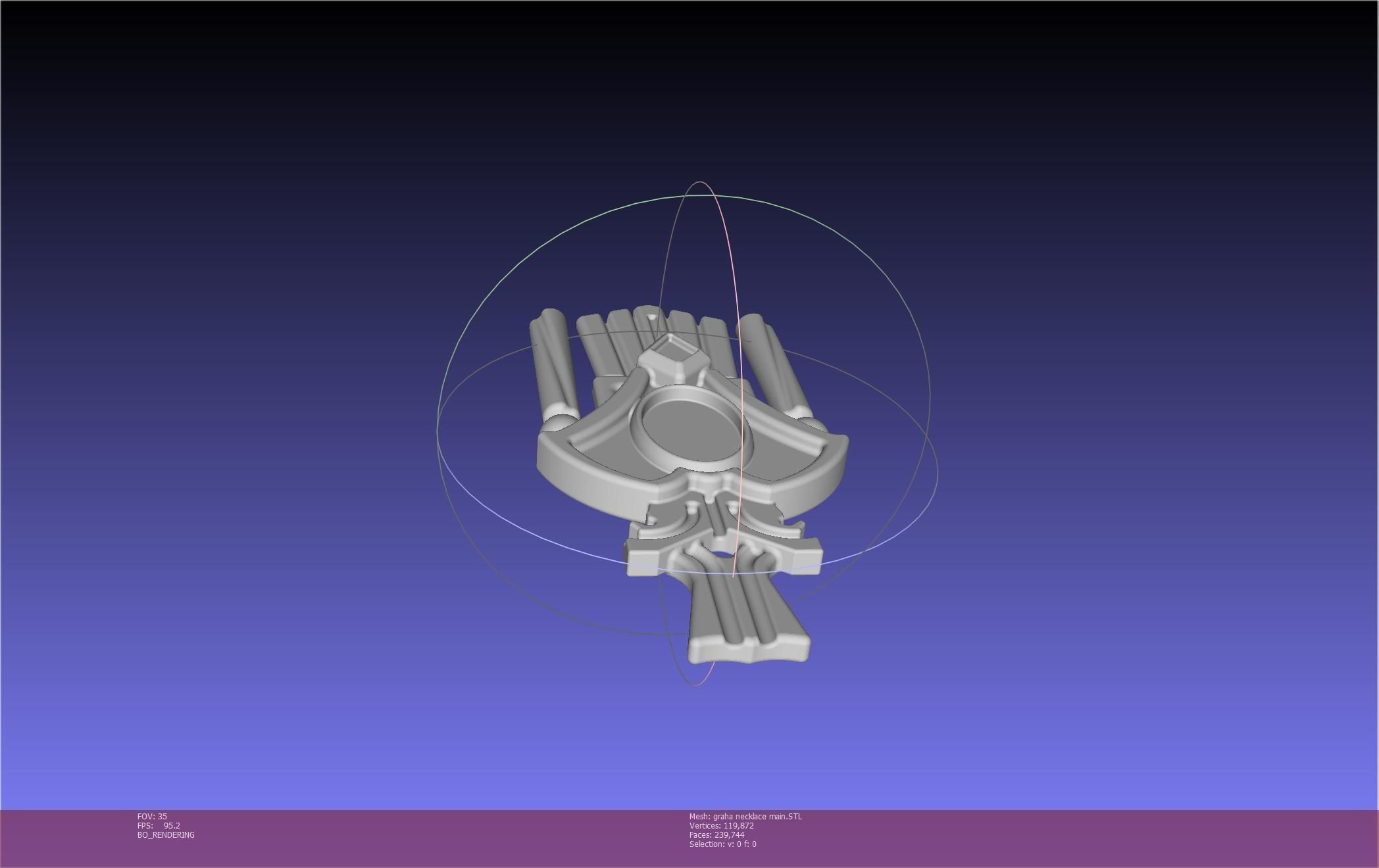Final Fantasy XIV Graha Pendant Printable Assembly 3D print model_115