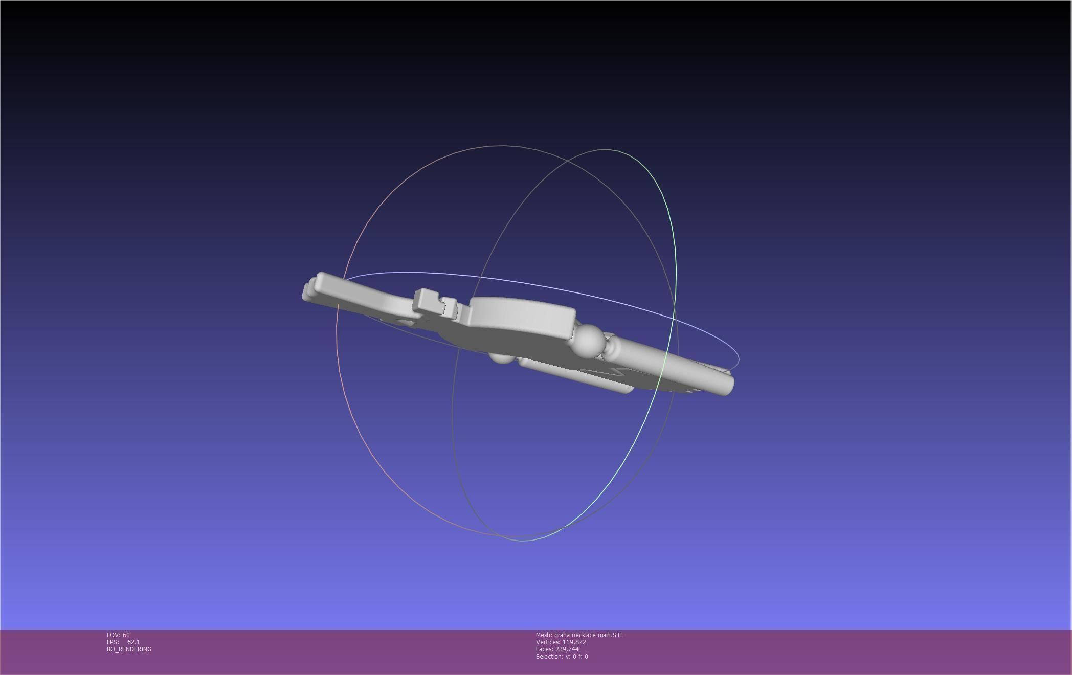 Final Fantasy XIV Graha Pendant Printable Assembly 3D print model_16