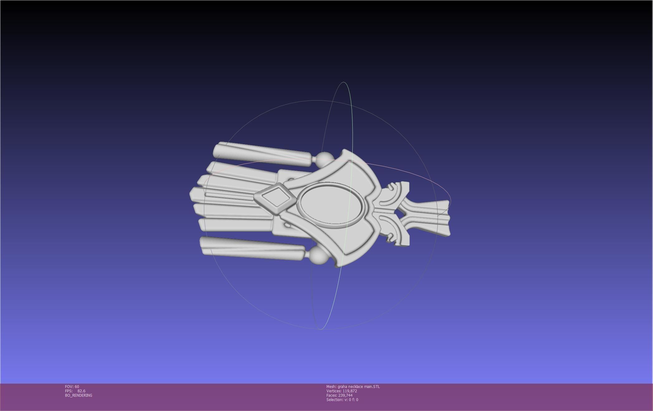 Final Fantasy XIV Graha Pendant Printable Assembly 3D print model_103