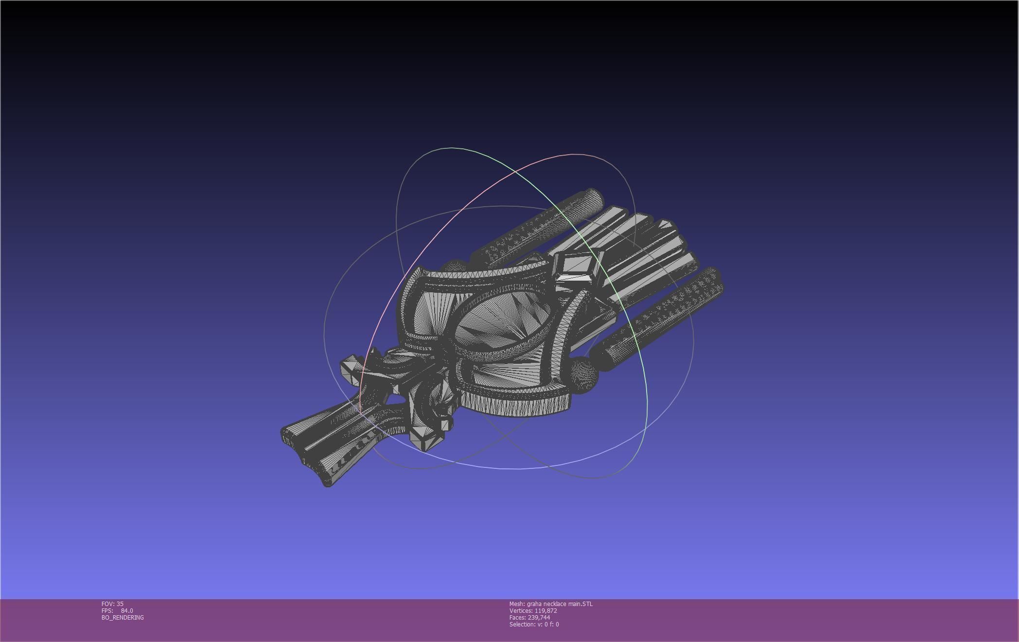 Final Fantasy XIV Graha Pendant Printable Assembly 3D print model_114