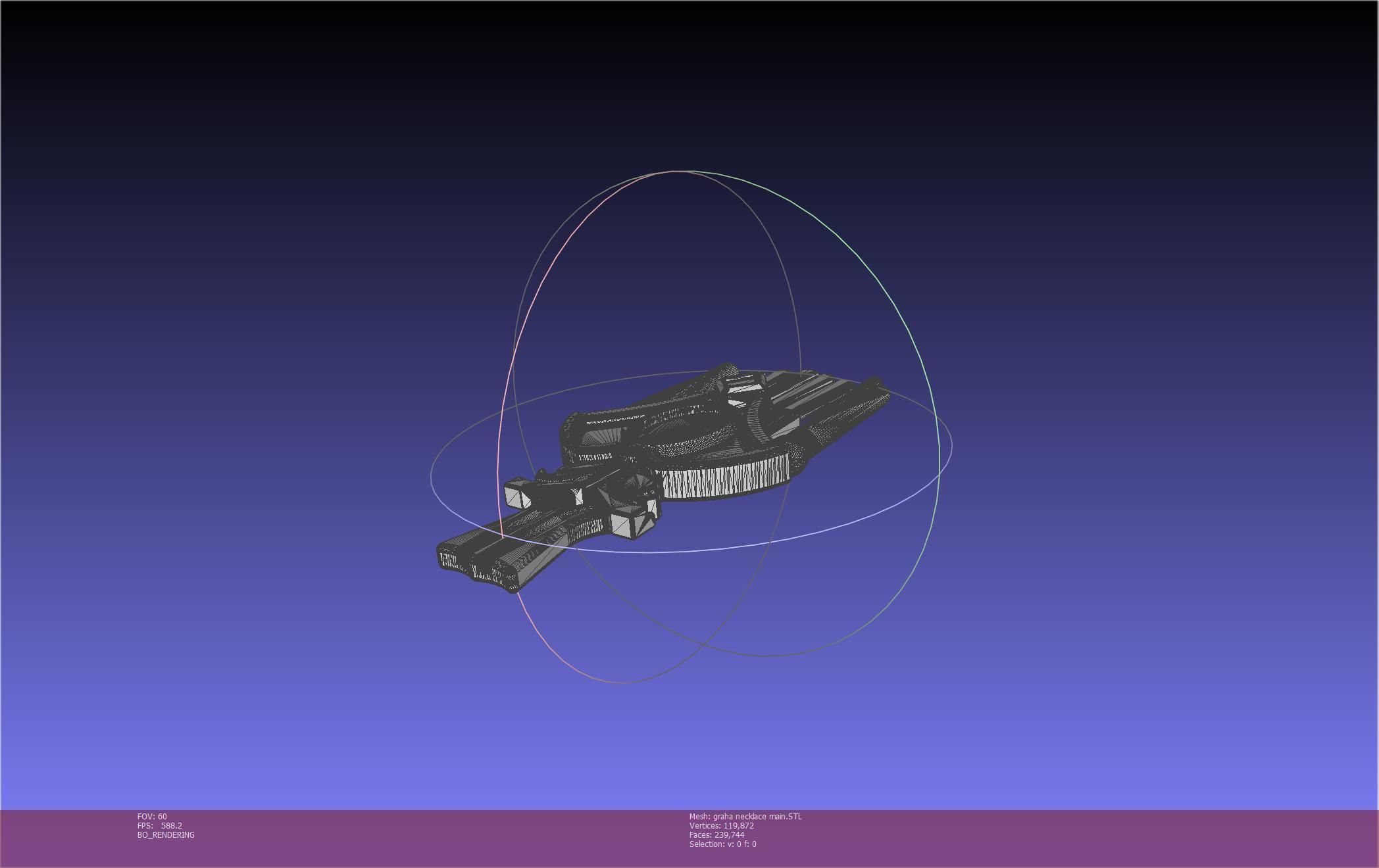 Final Fantasy XIV Graha Pendant Printable Assembly 3D print model_25