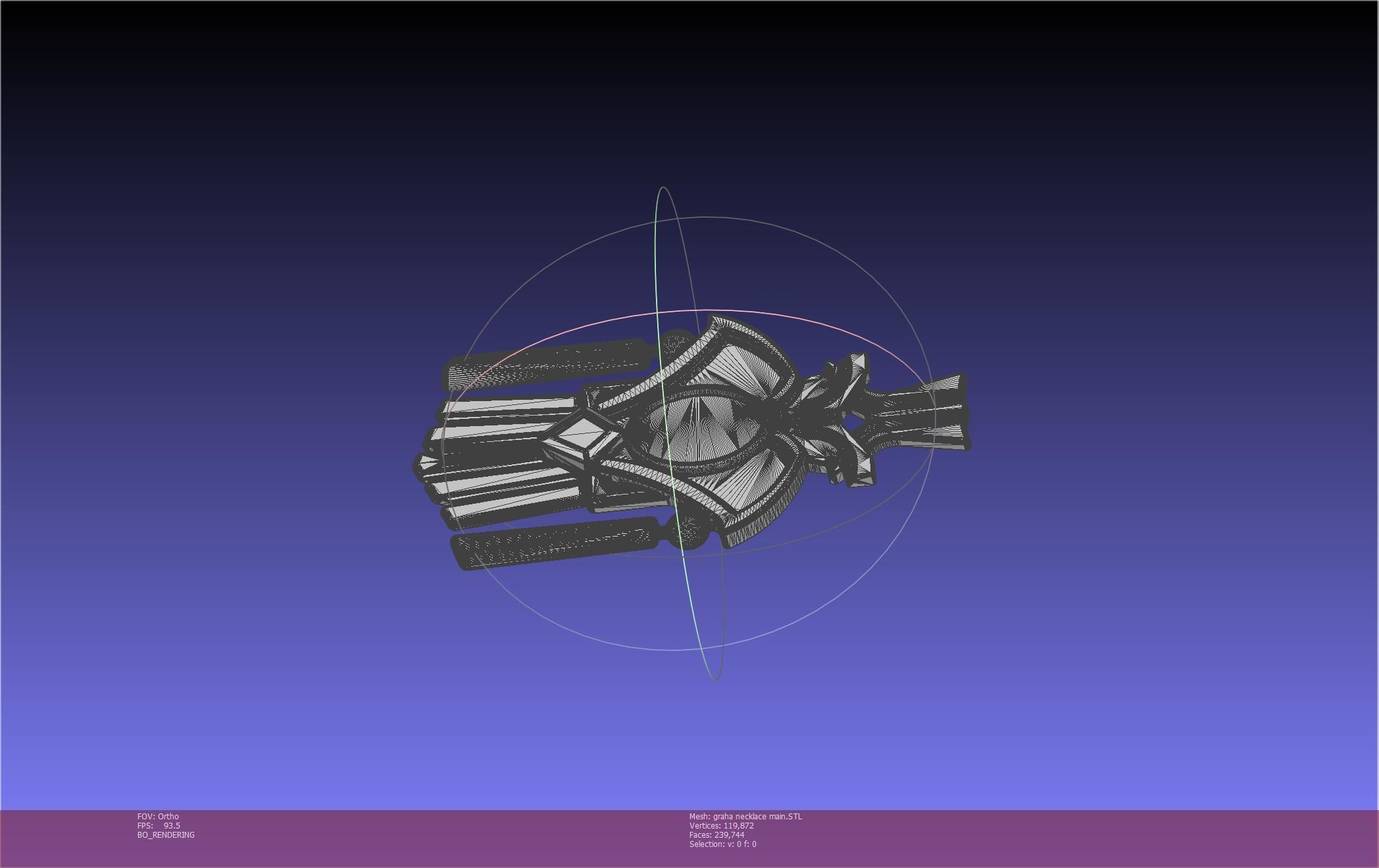 Final Fantasy XIV Graha Pendant Printable Assembly 3D print model_107