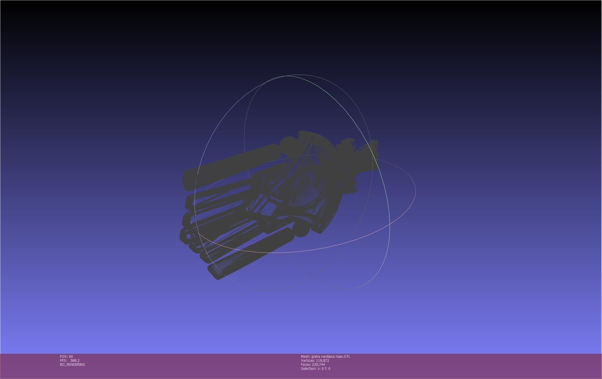 Final Fantasy XIV Graha Pendant Printable Assembly 3D print model_29