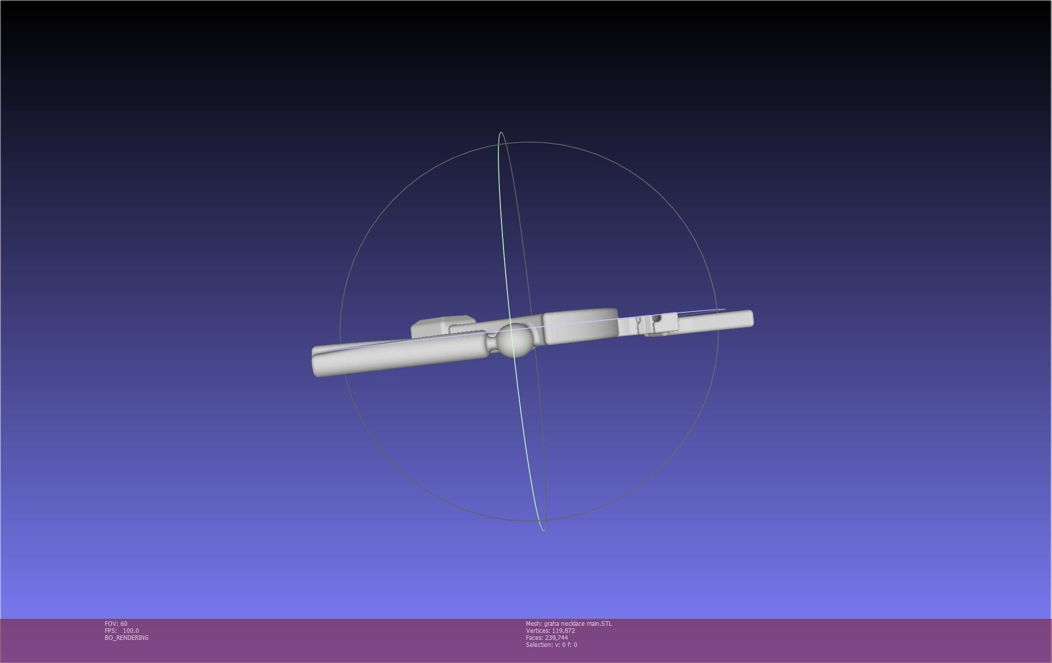 Final Fantasy XIV Graha Pendant Printable Assembly 3D print model_14