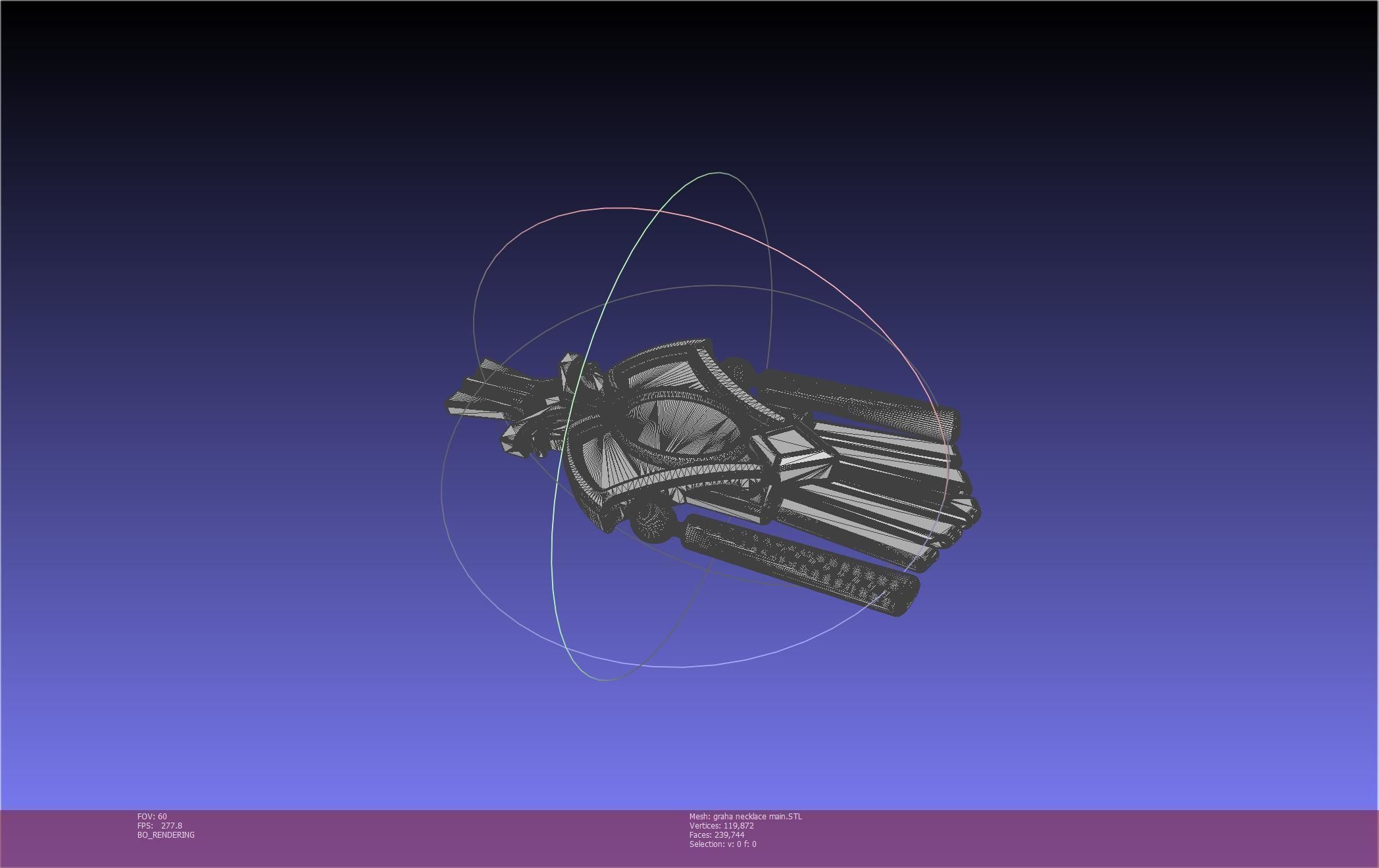 Final Fantasy XIV Graha Pendant Printable Assembly 3D print model_39