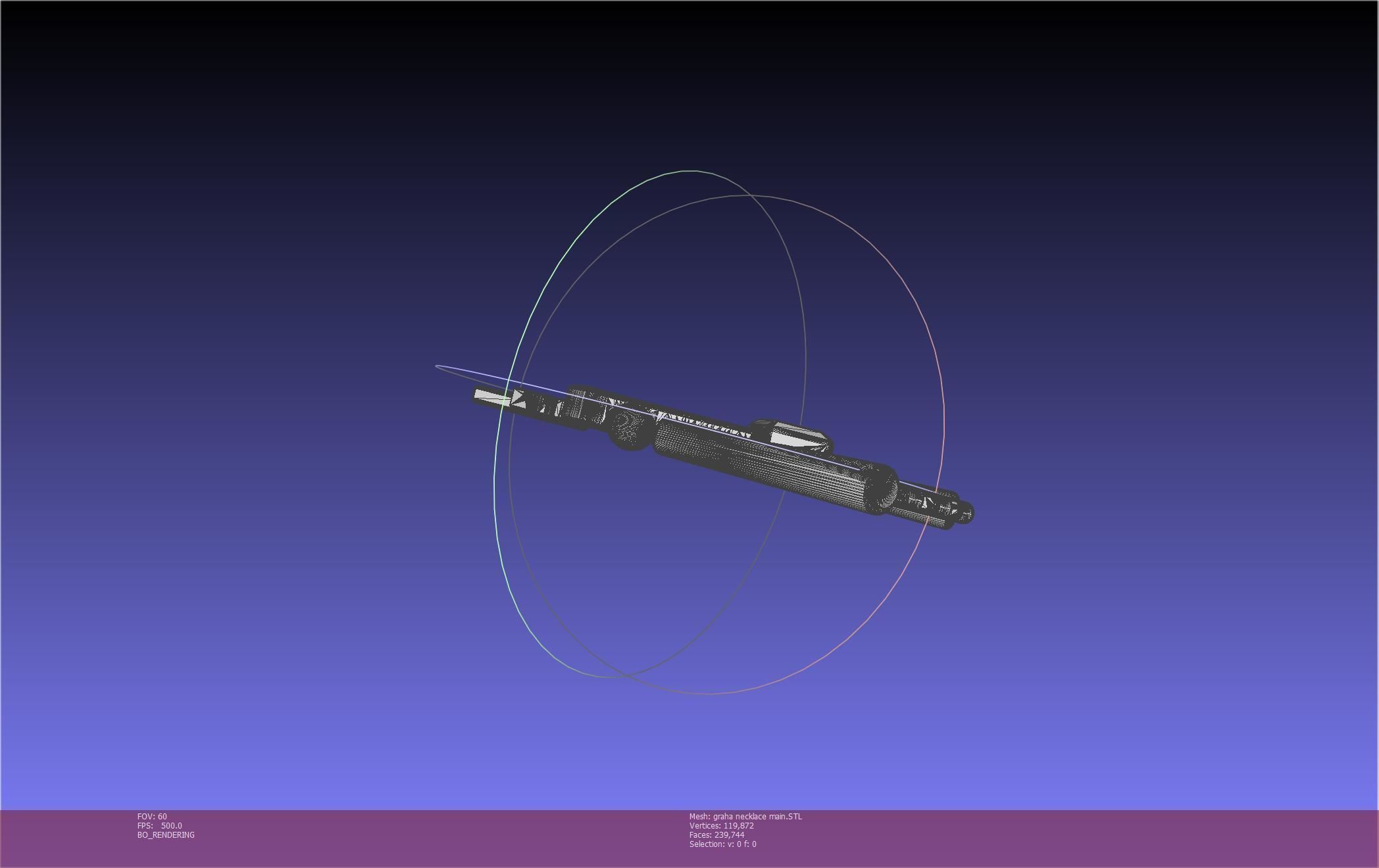 Final Fantasy XIV Graha Pendant Printable Assembly 3D print model_24