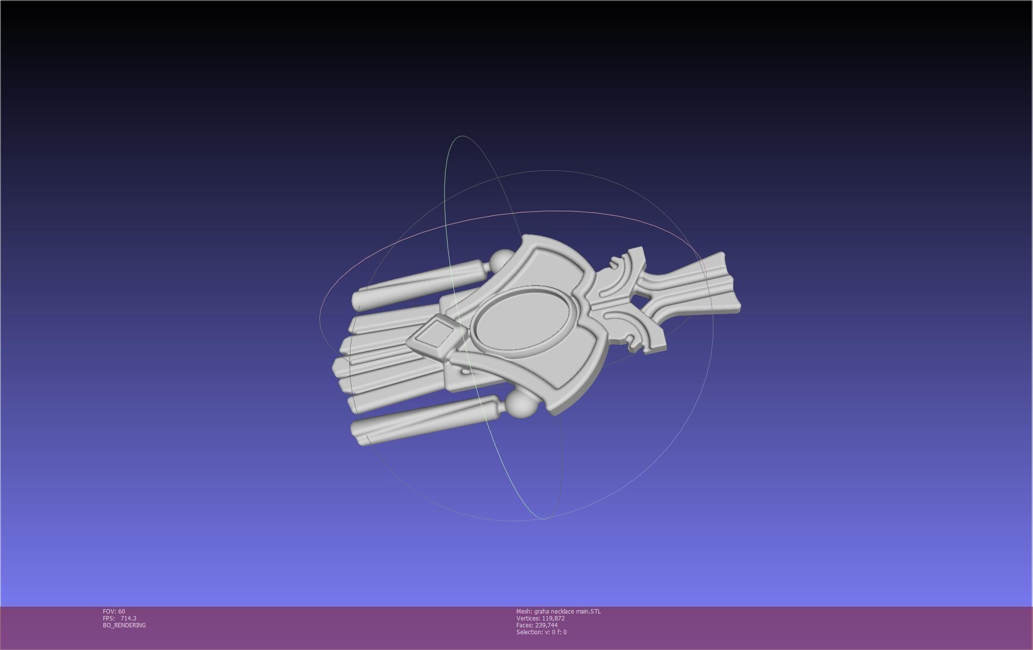 Final Fantasy XIV Graha Pendant Printable Assembly 3D print model_21