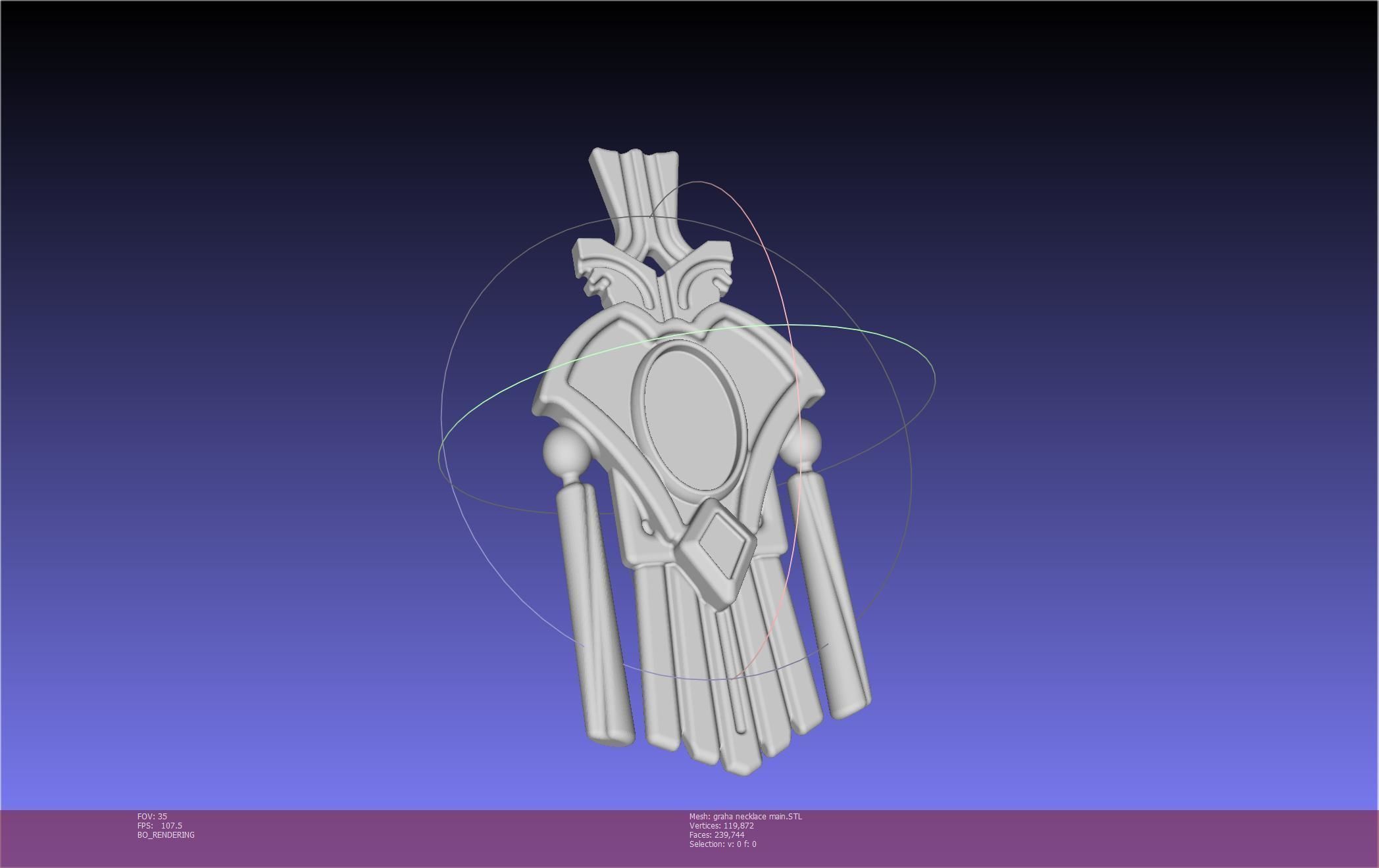 Final Fantasy XIV Graha Pendant Printable Assembly 3D print model_118