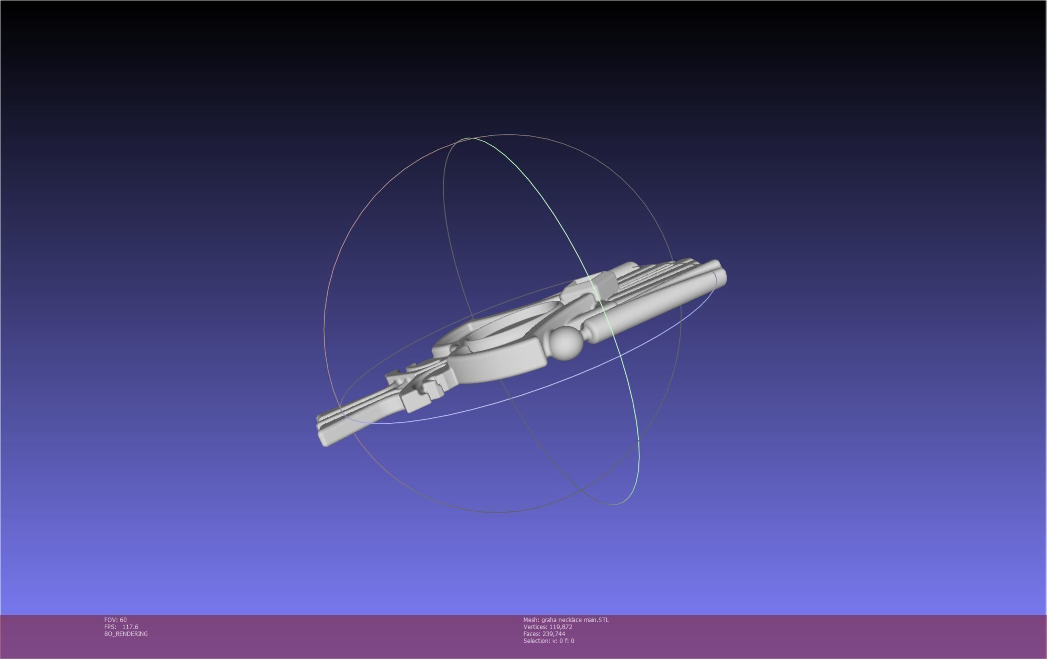 Final Fantasy XIV Graha Pendant Printable Assembly 3D print model_11