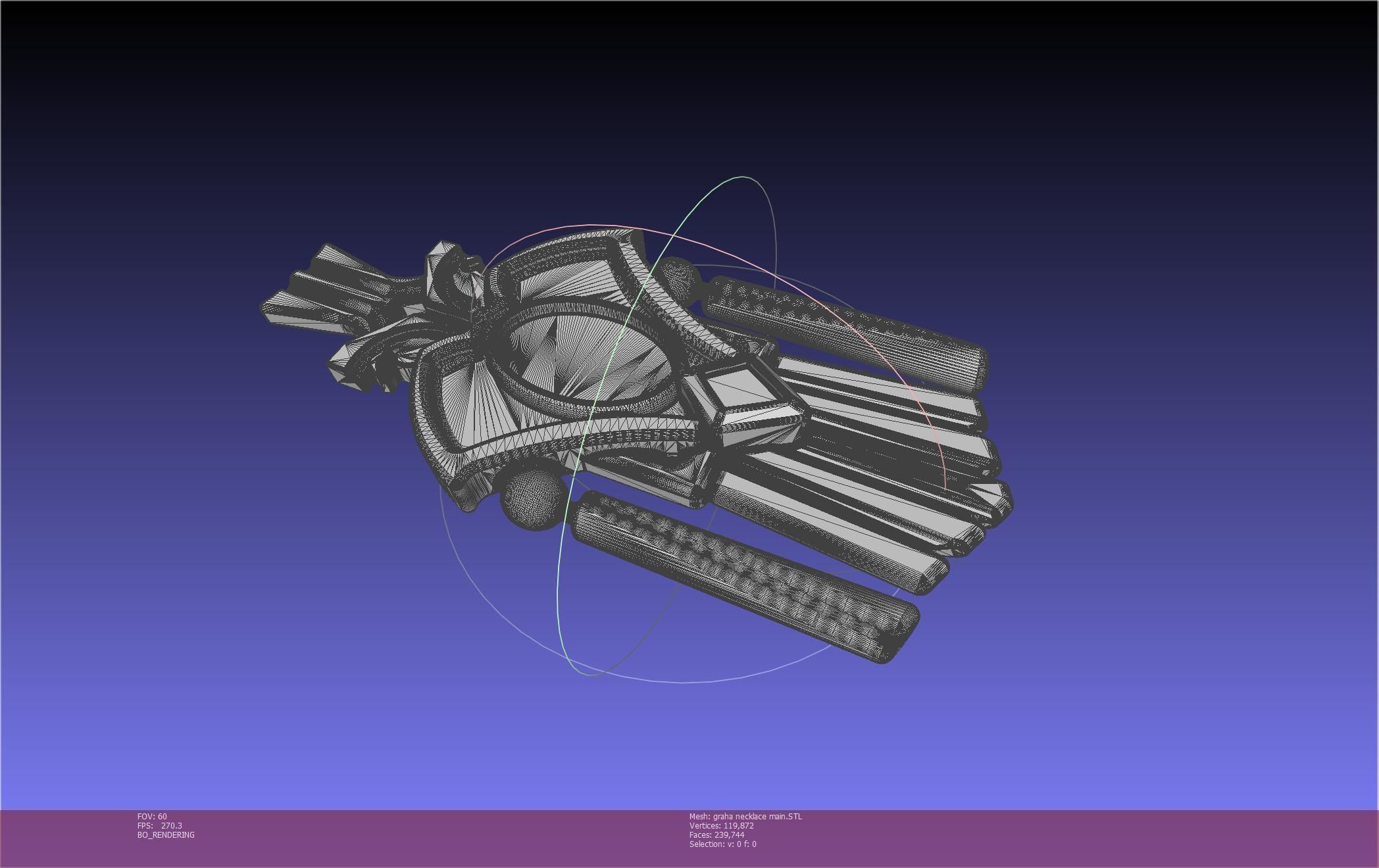 Final Fantasy XIV Graha Pendant Printable Assembly 3D print model_42