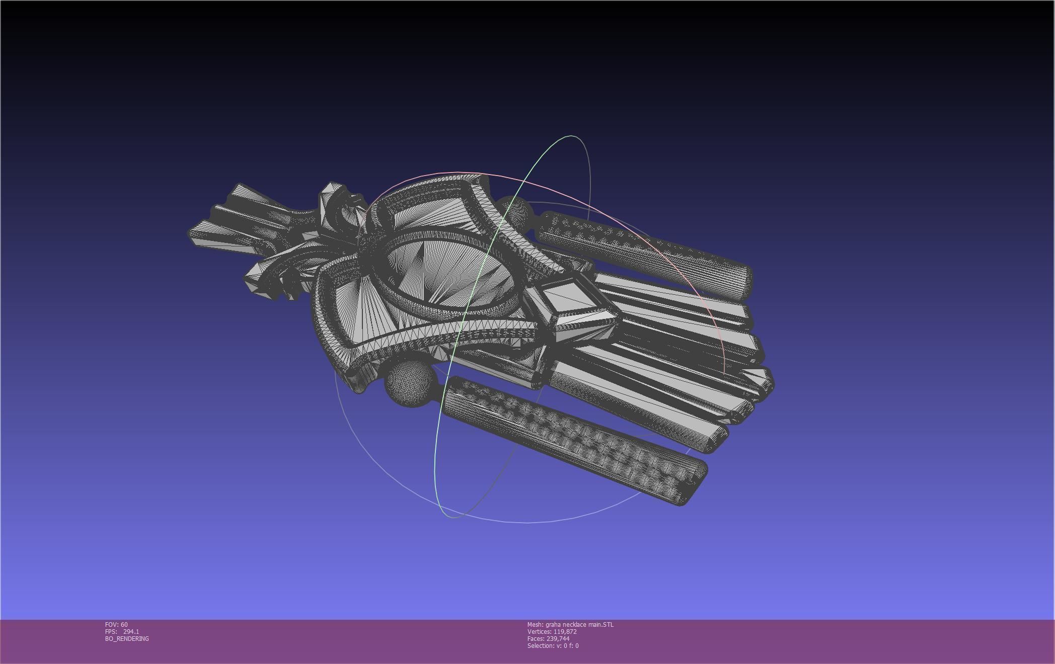 Final Fantasy XIV Graha Pendant Printable Assembly 3D print model_41