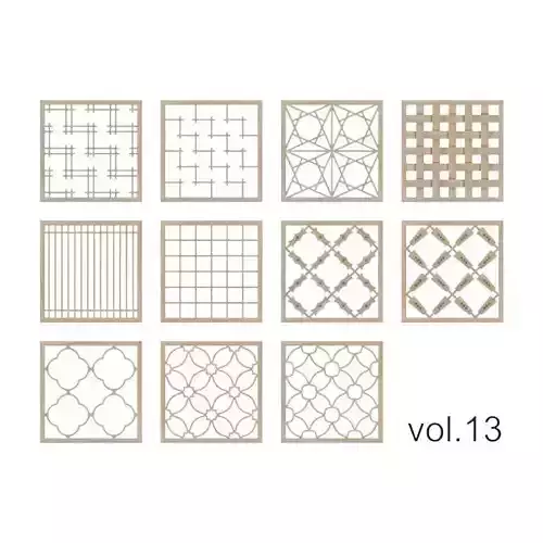 kunikoページ Kumiko Collection vol-13 | CGTrader