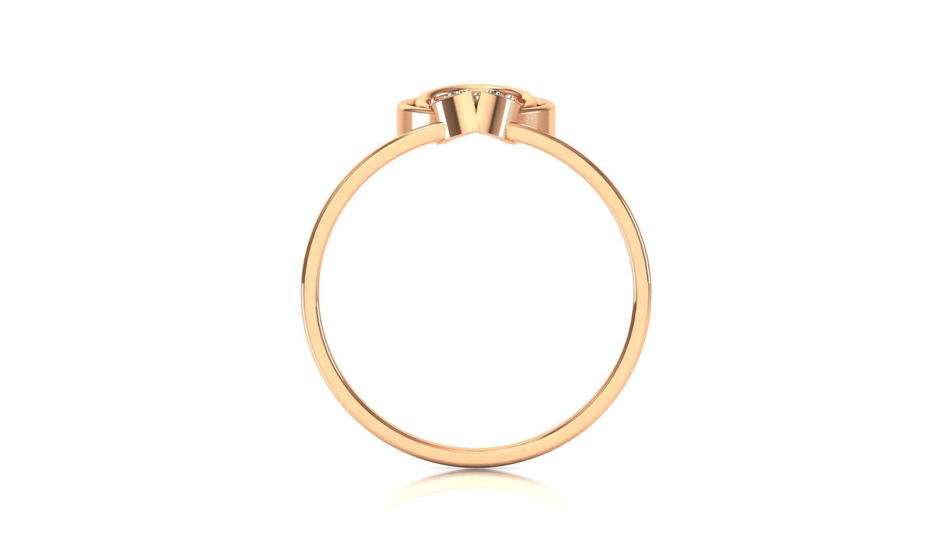Ring-28 solitaire diamond ring 3D print model_7