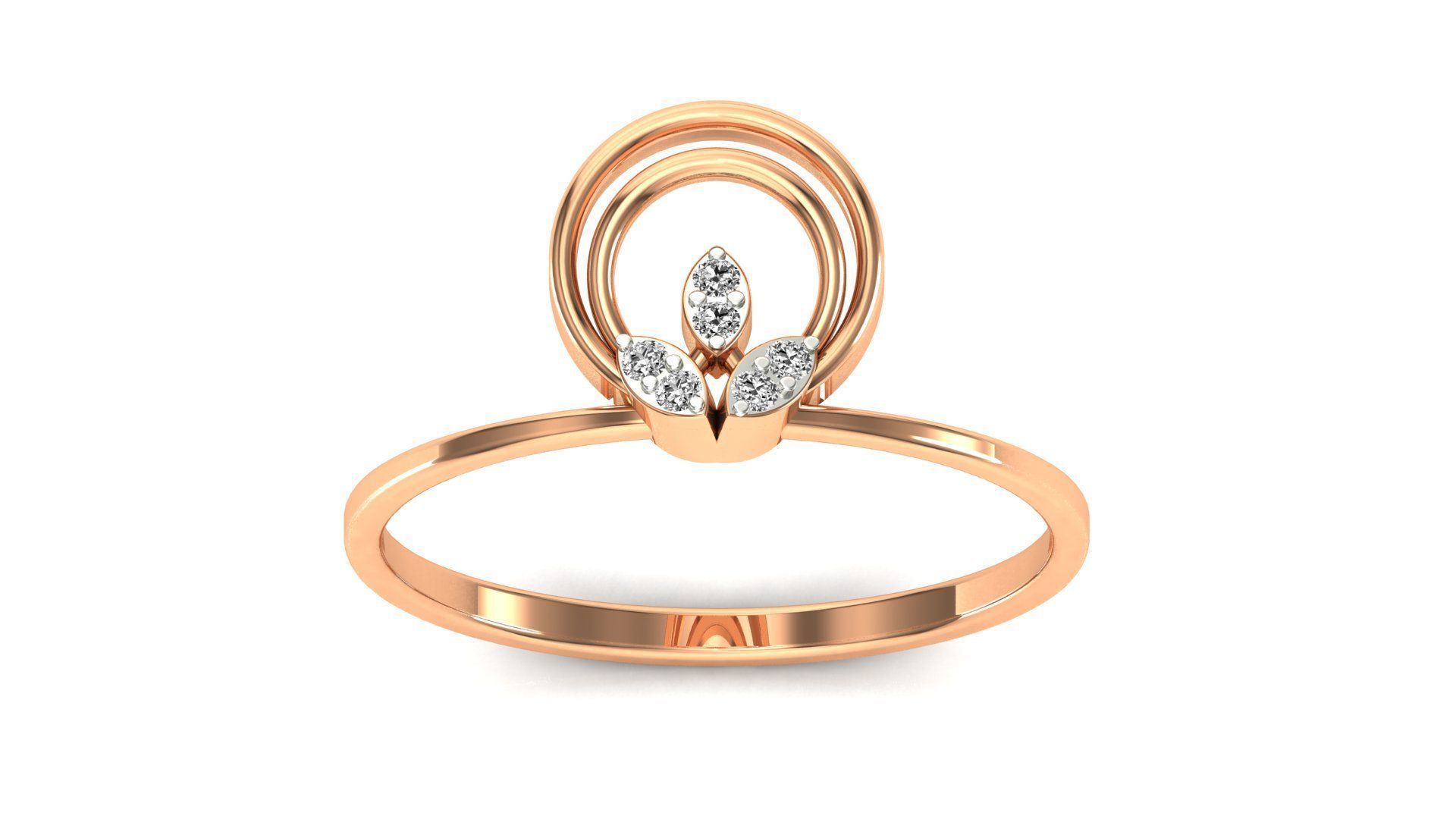 Ring-28 solitaire diamond ring 3D print model_18