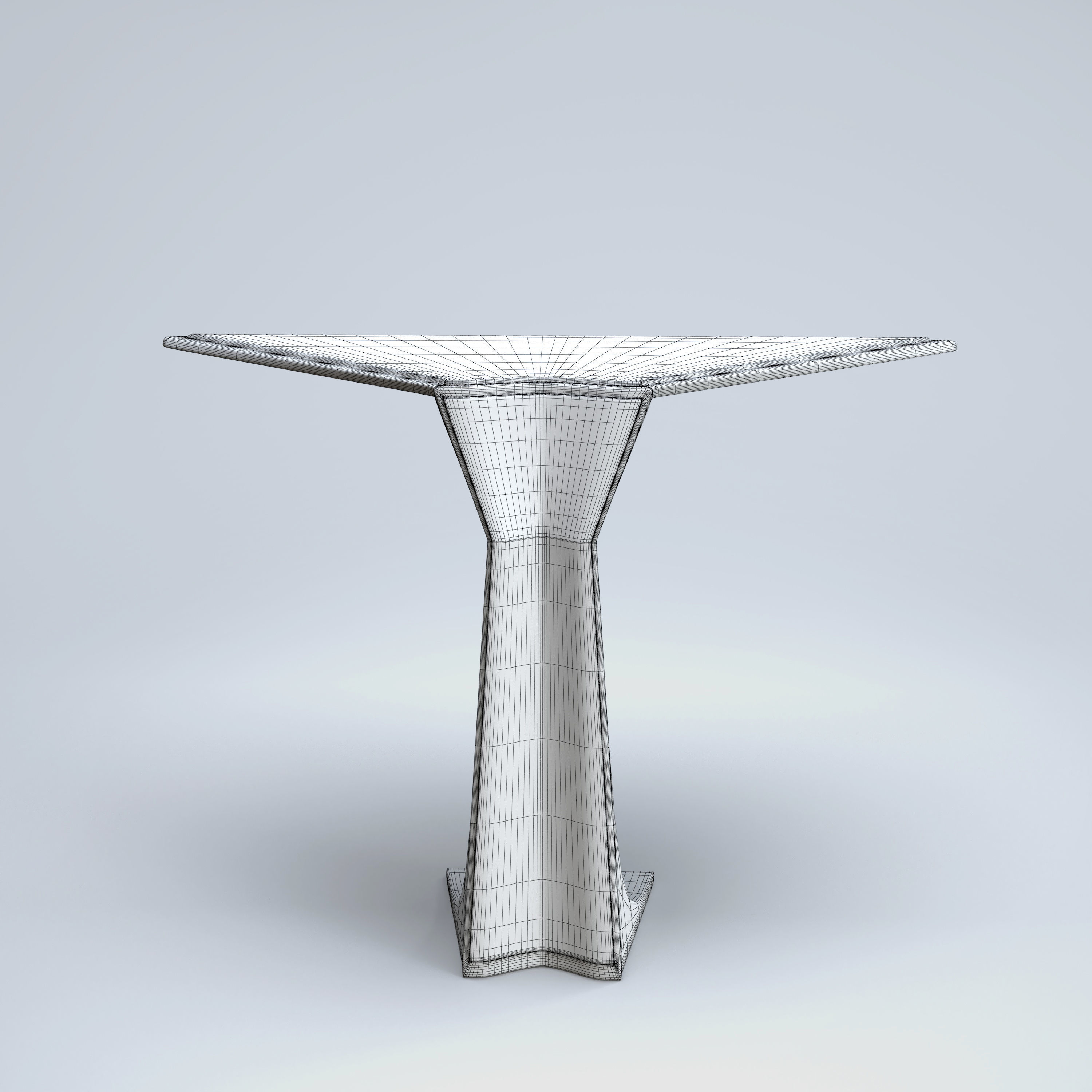 Modern Table Low-poly 3D model_7