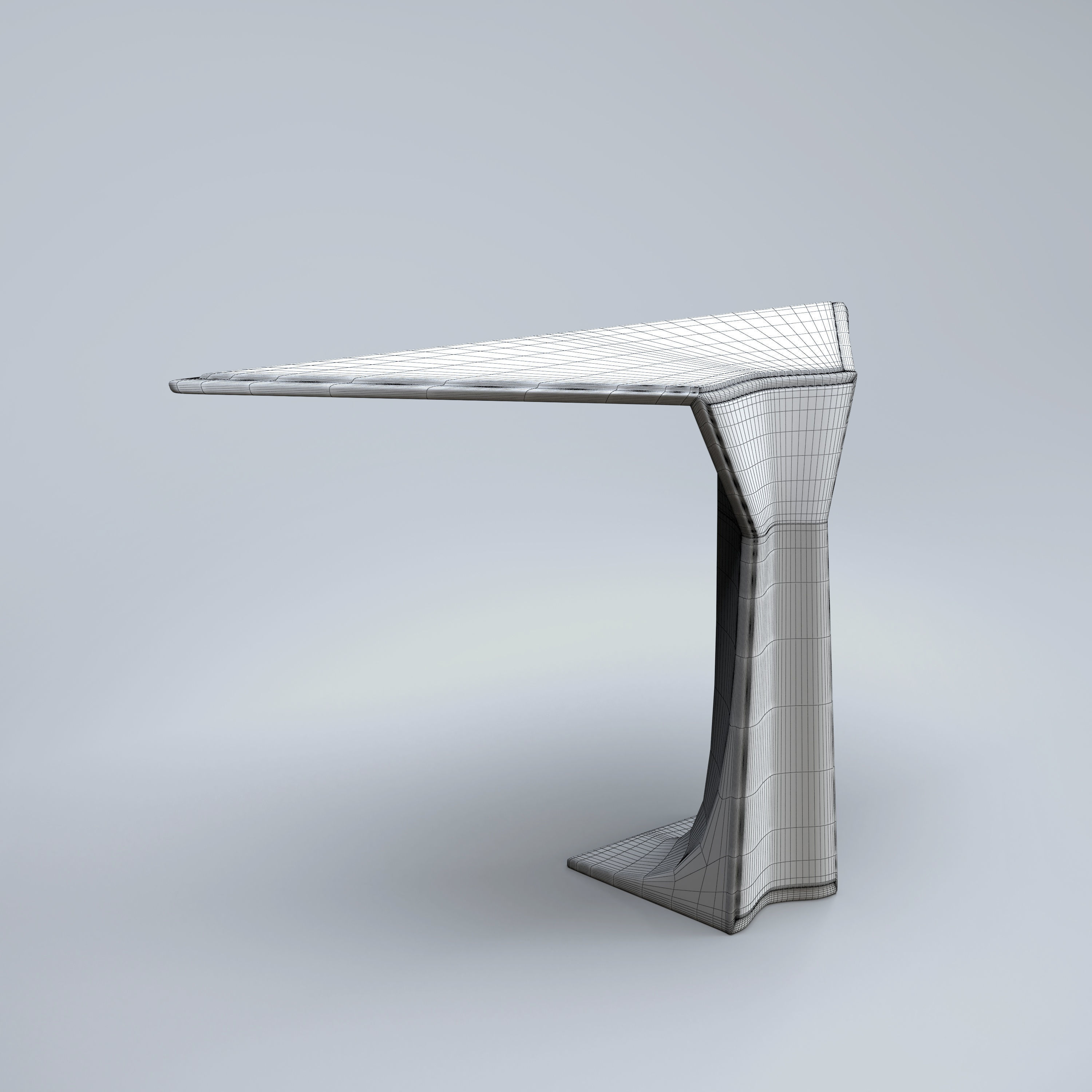 Modern Table Low-poly 3D model_5