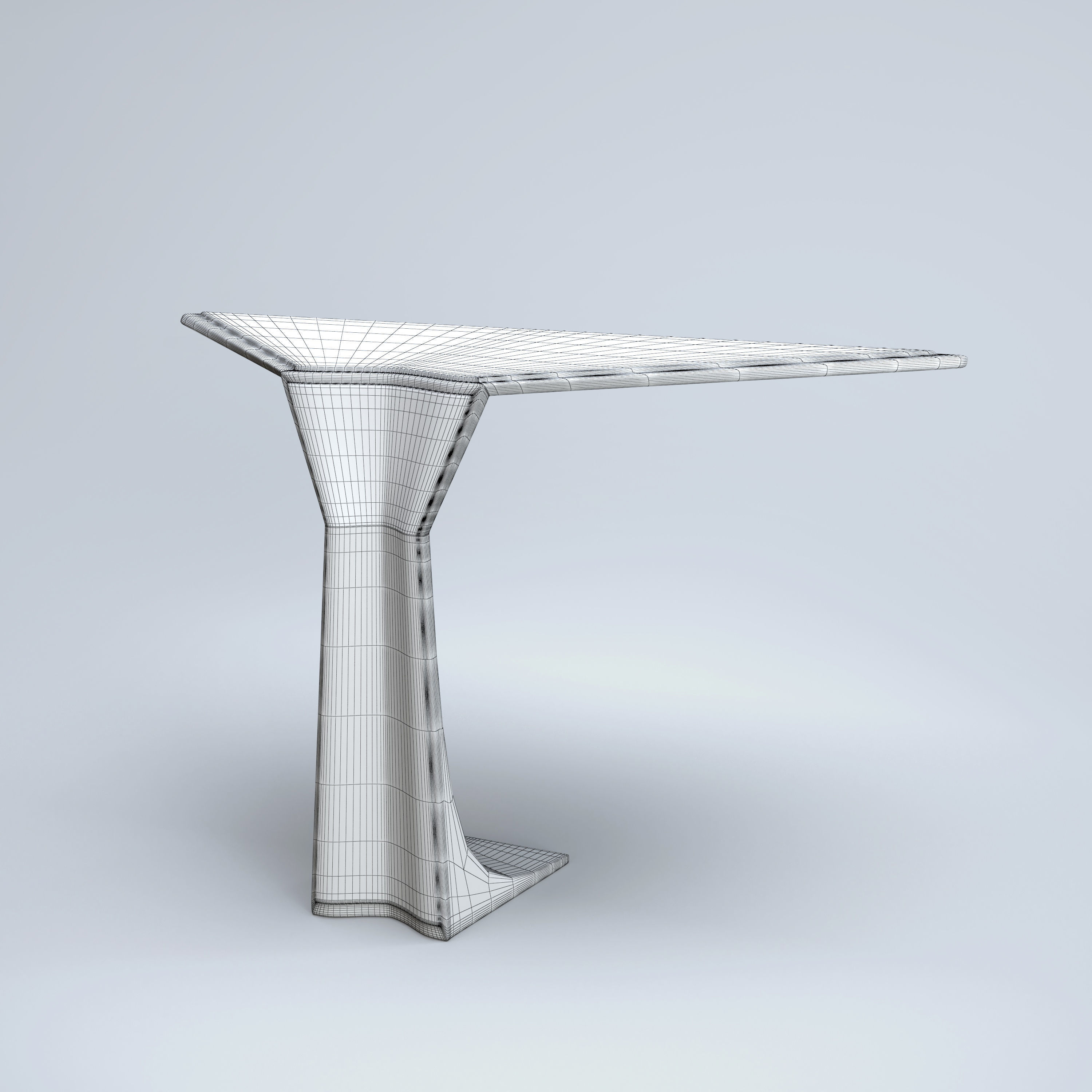 Modern Table Low-poly 3D model_9