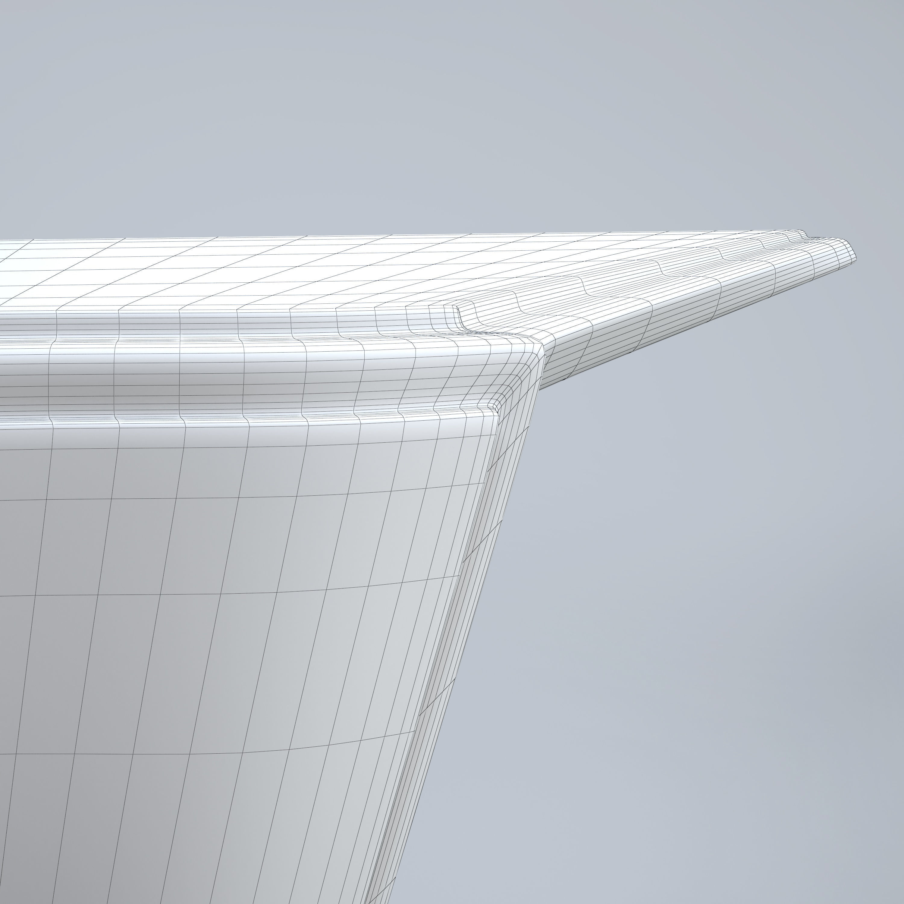 Modern Table Low-poly 3D model_8