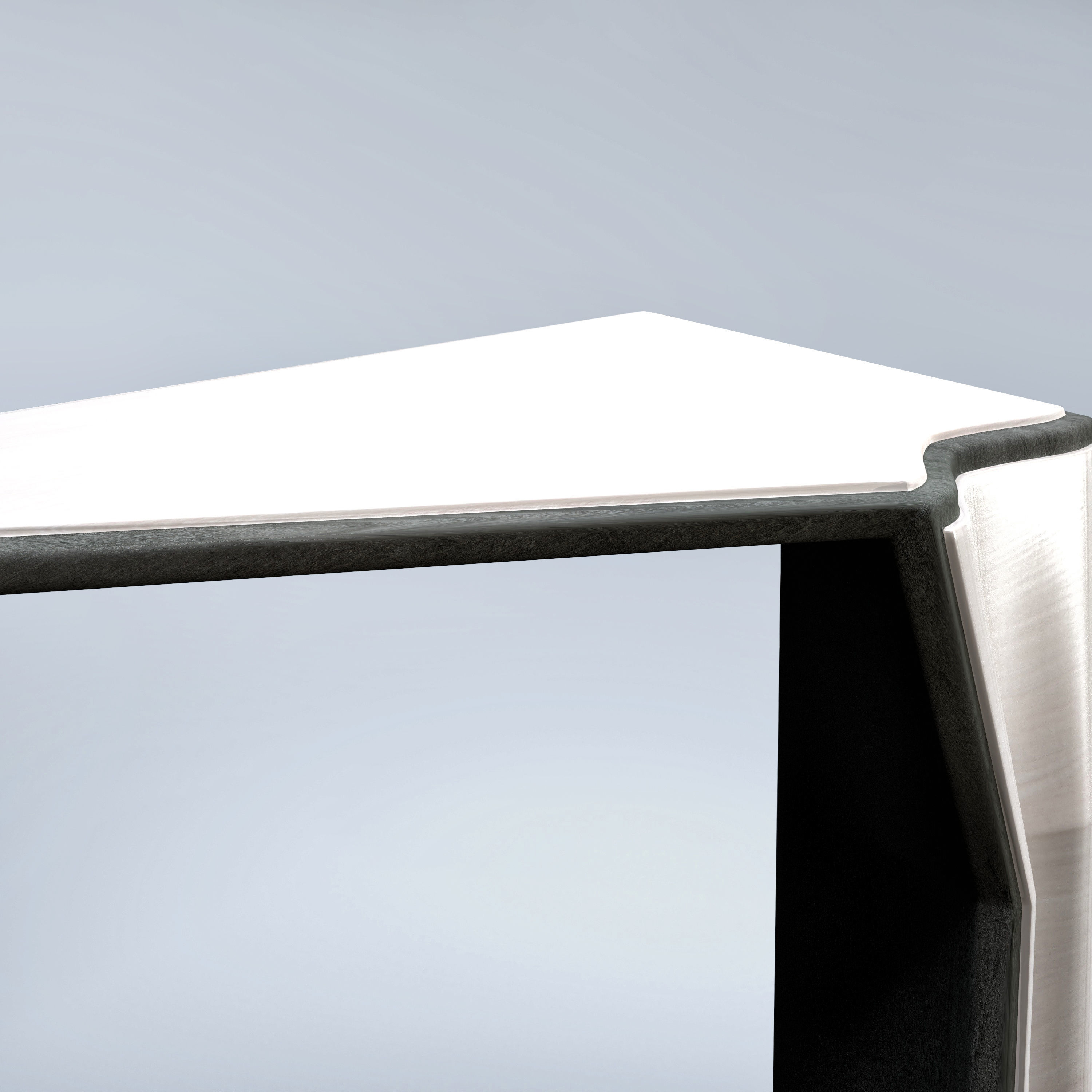 Modern Table Low-poly 3D model_1