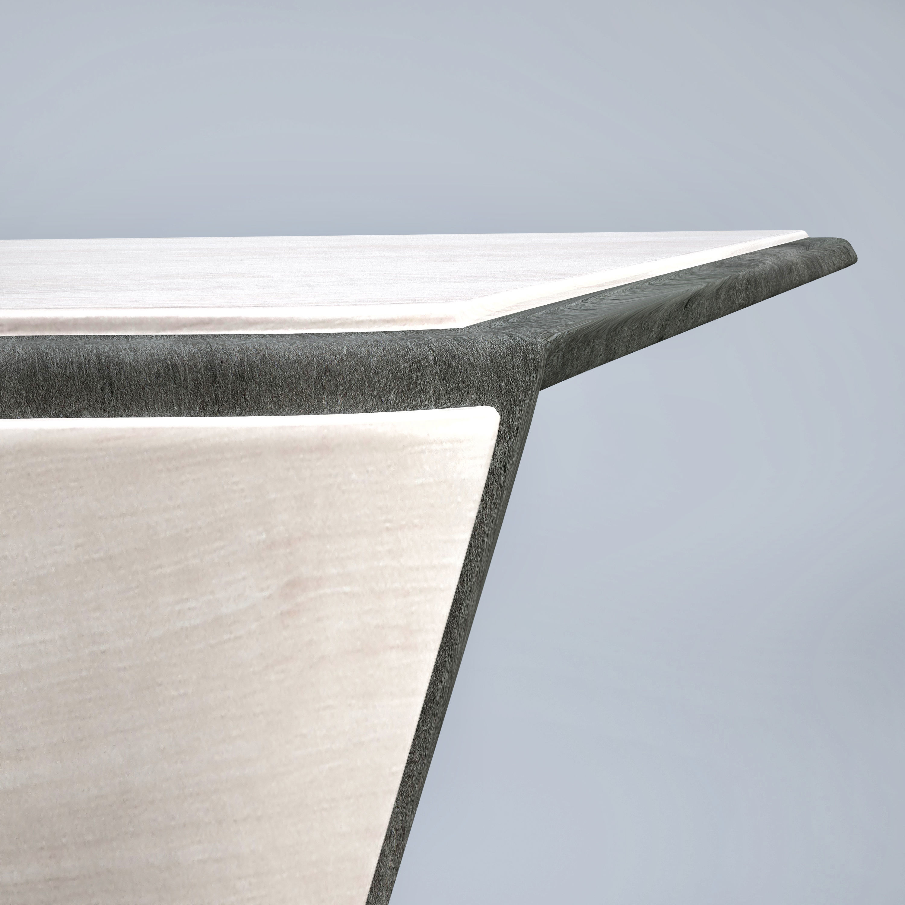 Modern Table Low-poly 3D model_4